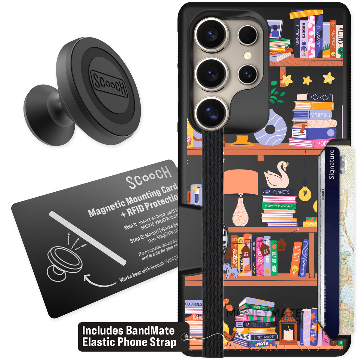 Scooch Moneymate Little Library for Galaxy S25 Ultra — Starter Bundle