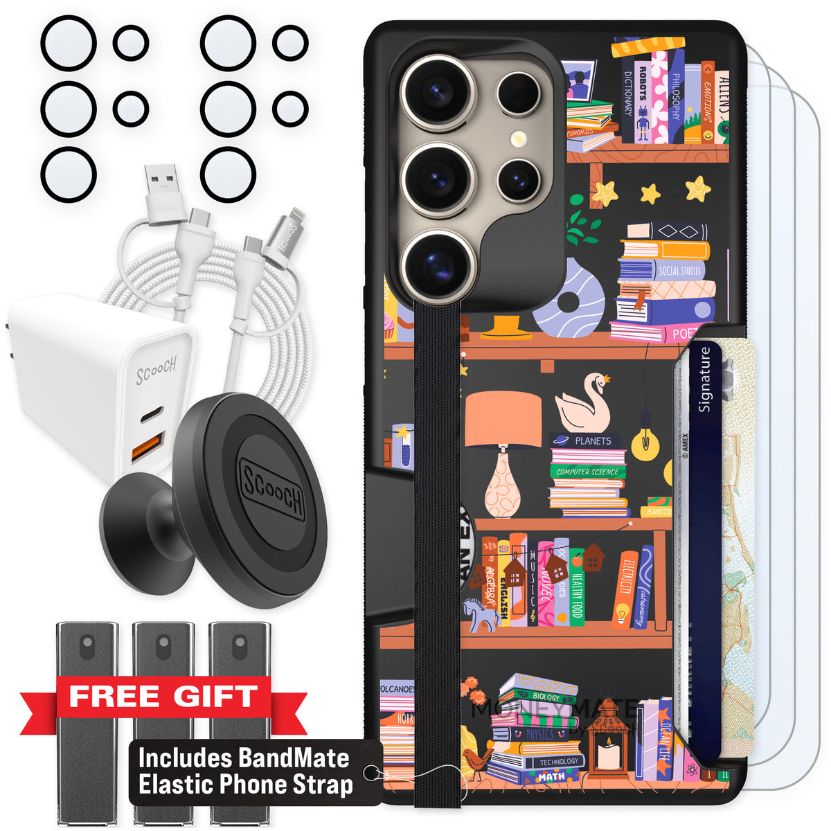 Scooch Moneymate Little Library for Galaxy S25 Ultra — Ultimate Bundle