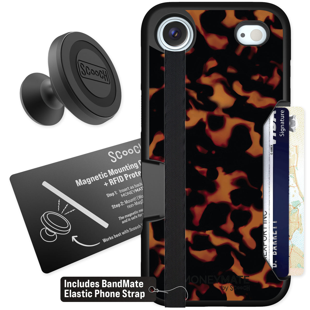 Scooch Moneymate Tortoise Shell for iPhone Air — Starter Bundle