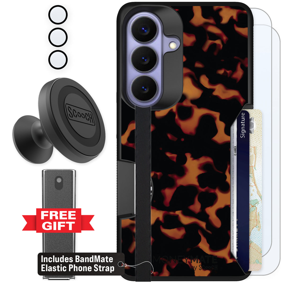 Scooch Moneymate Tortoise Shell for Galaxy S26 — Defender Bundle