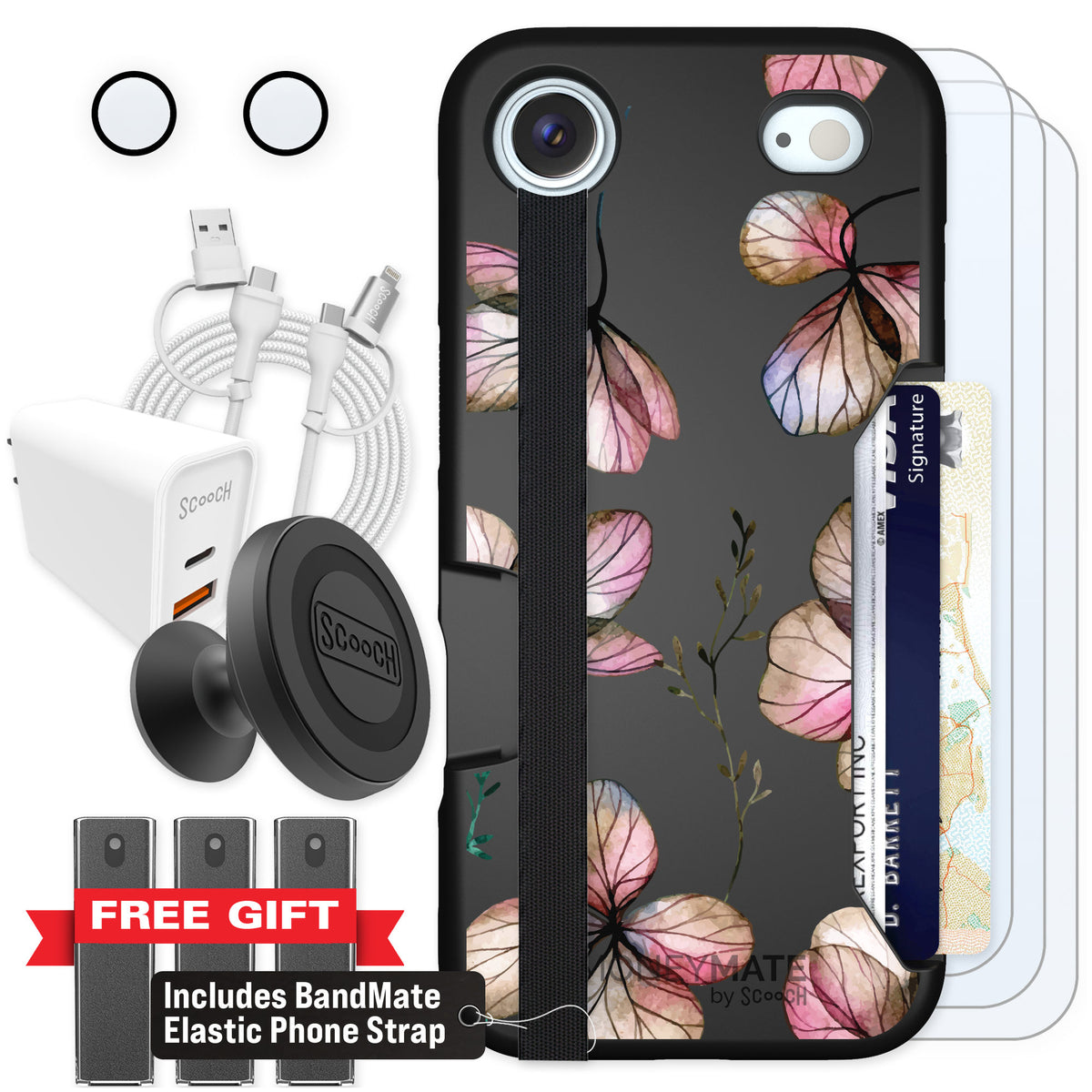 Scooch Moneymate Dried Flowers for iPhone Air — Ultimate Bundle