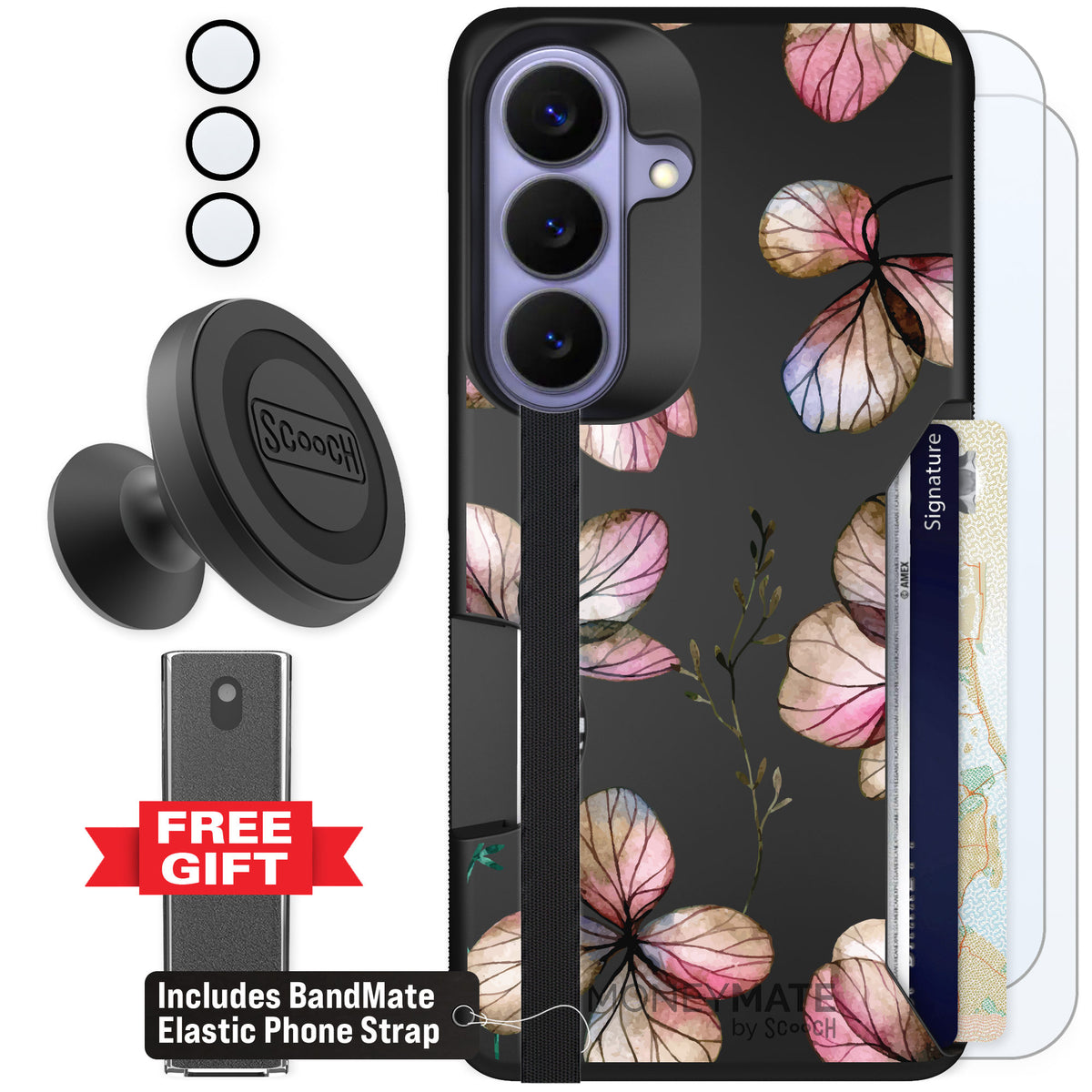 Scooch Moneymate Dried Flowers for Galaxy S26 — Defender Bundle