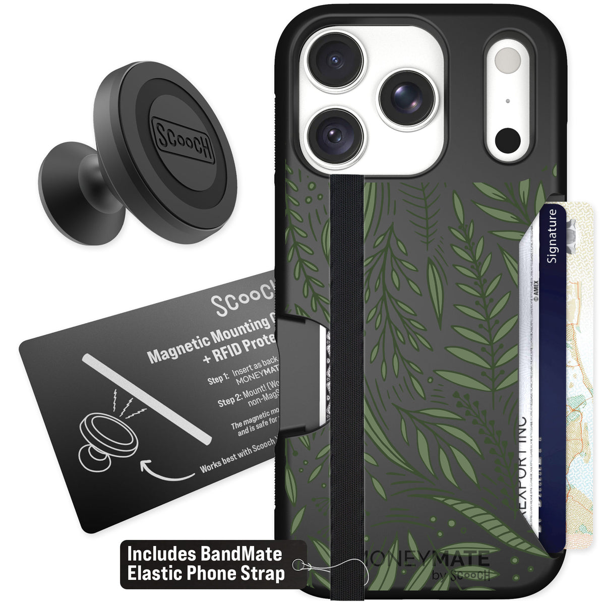 Scooch Moneymate Willow Garden for iPhone 18 Pro — Starter Bundle