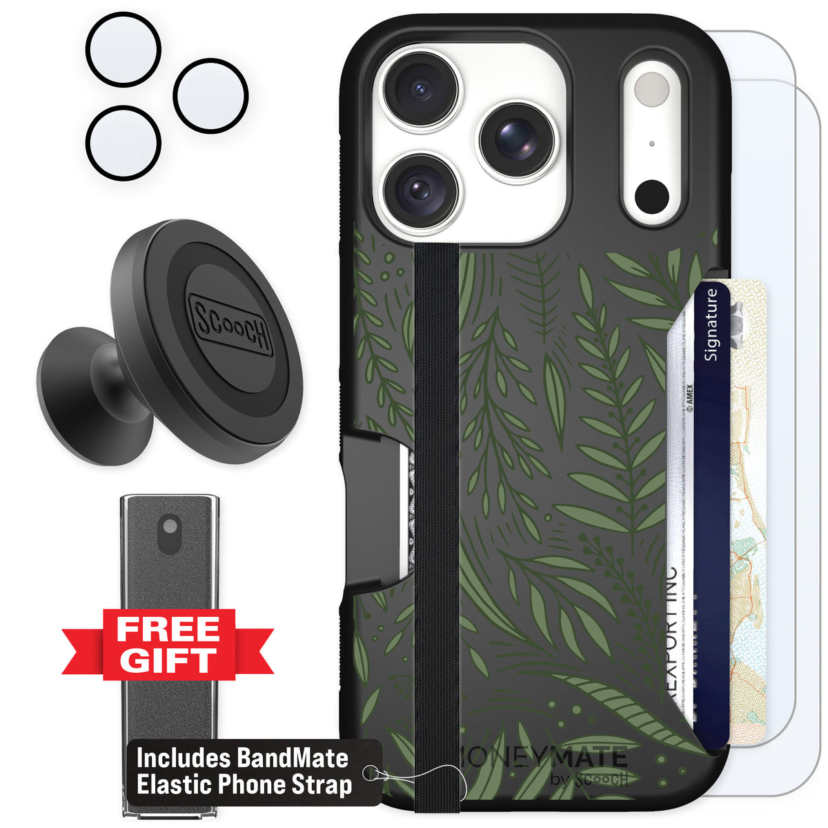Scooch Moneymate Willow Garden for iPhone 18 Pro — Defender Bundle