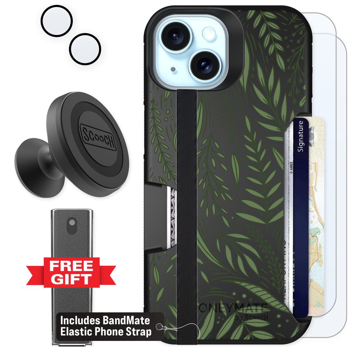 Scooch Moneymate Willow Garden for iPhone 15 — Defender Bundle