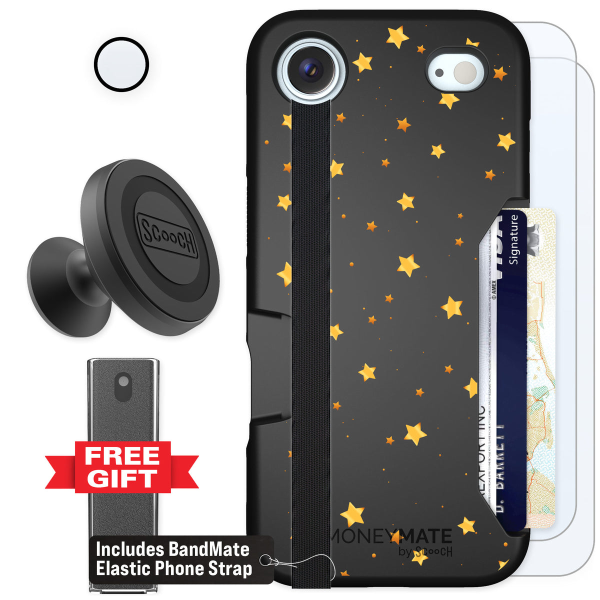 Scooch Moneymate Gold Stars for iPhone Air — Defender Bundle
