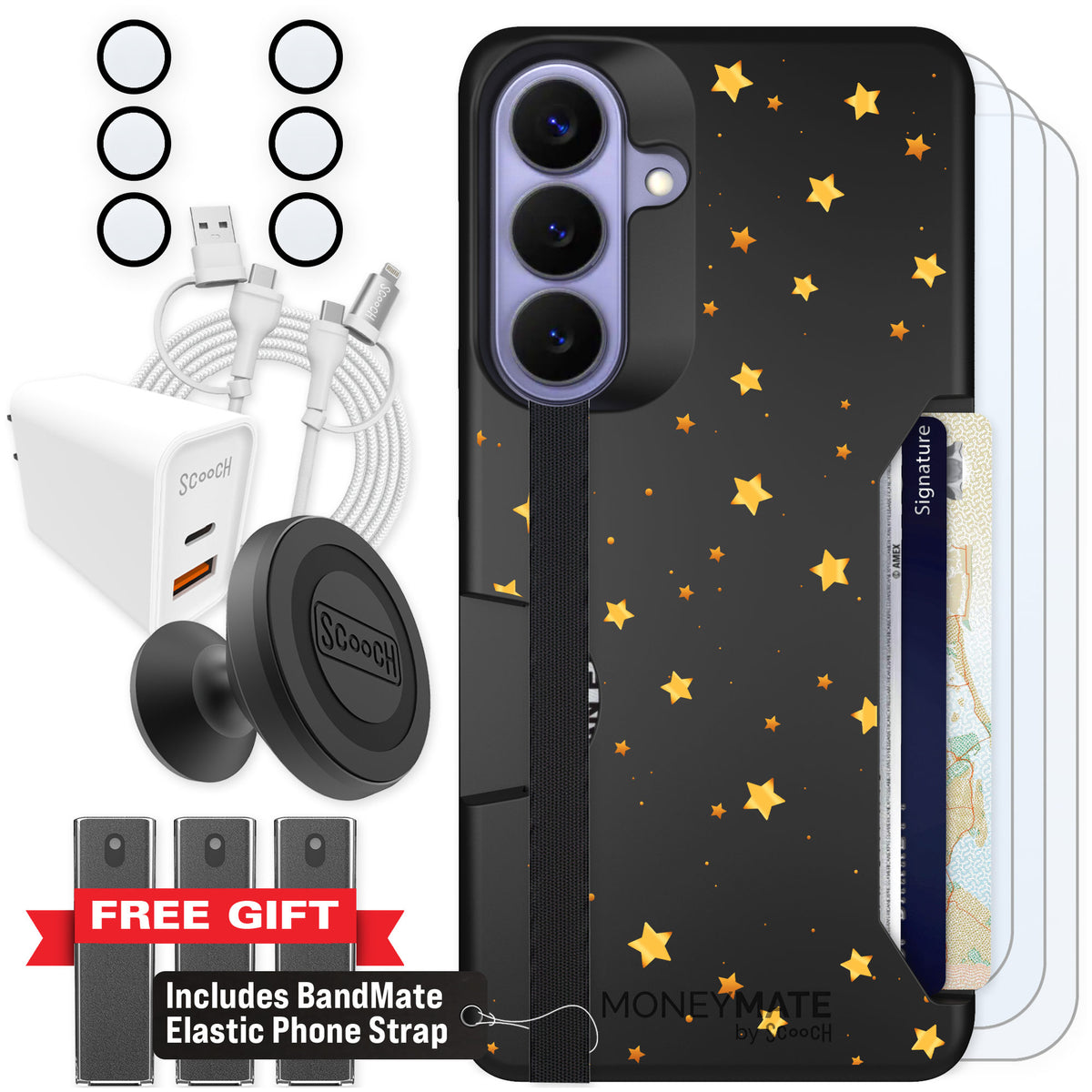 Scooch Moneymate Gold Stars for Galaxy S26+ — Ultimate Bundle