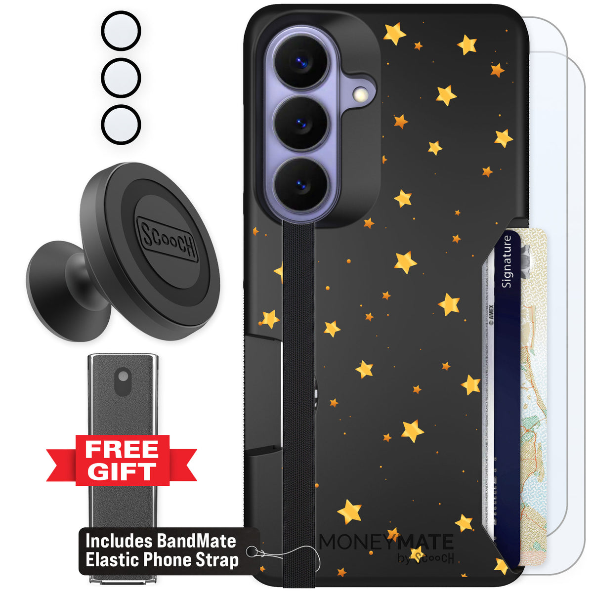 Scooch Moneymate Gold Stars for Galaxy S26 — Defender Bundle