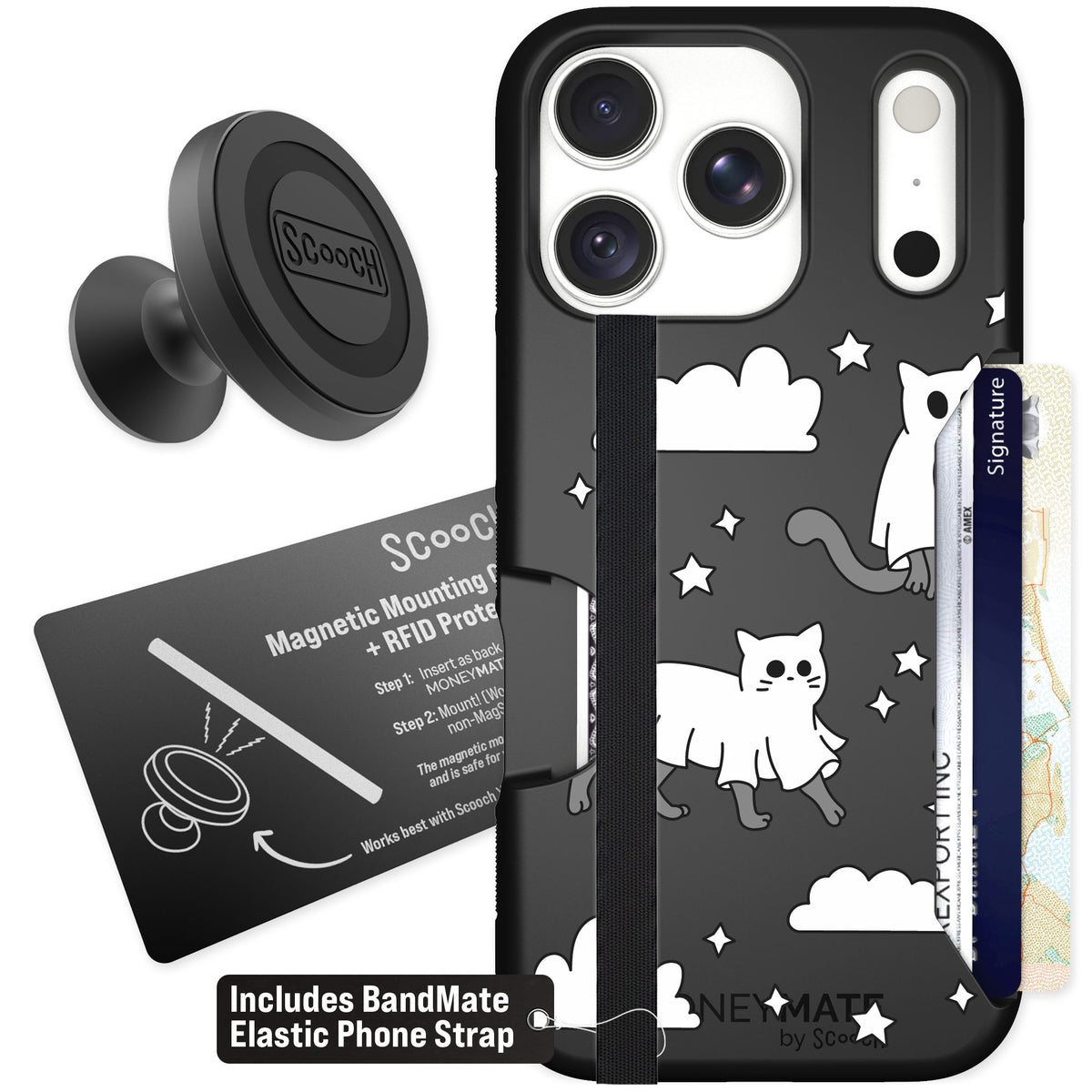 Scooch Moneymate Scaredy Cats for iPhone 18 Pro — Starter Bundle