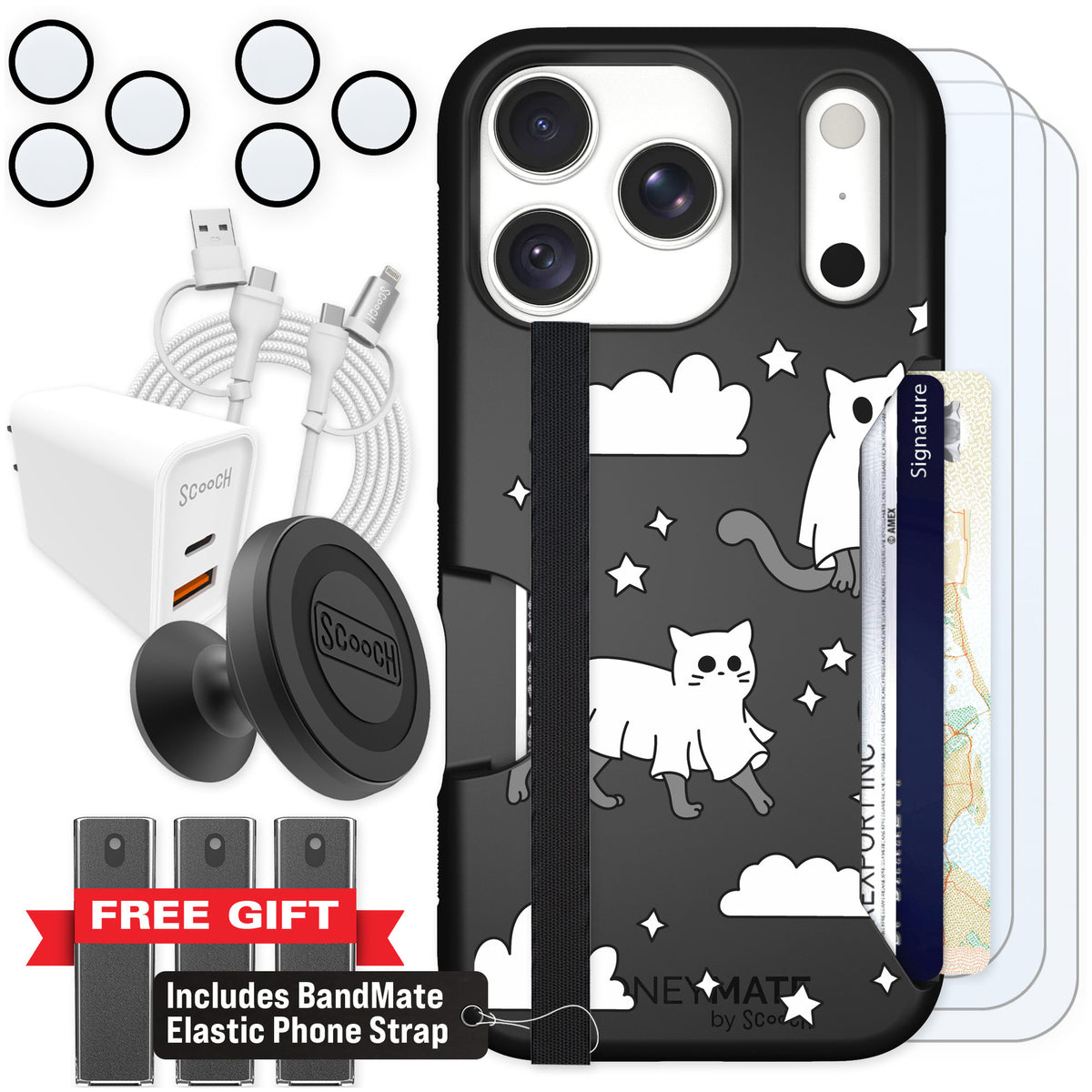 Scooch Moneymate Scaredy Cats for iPhone 18 Pro — Ultimate Bundle