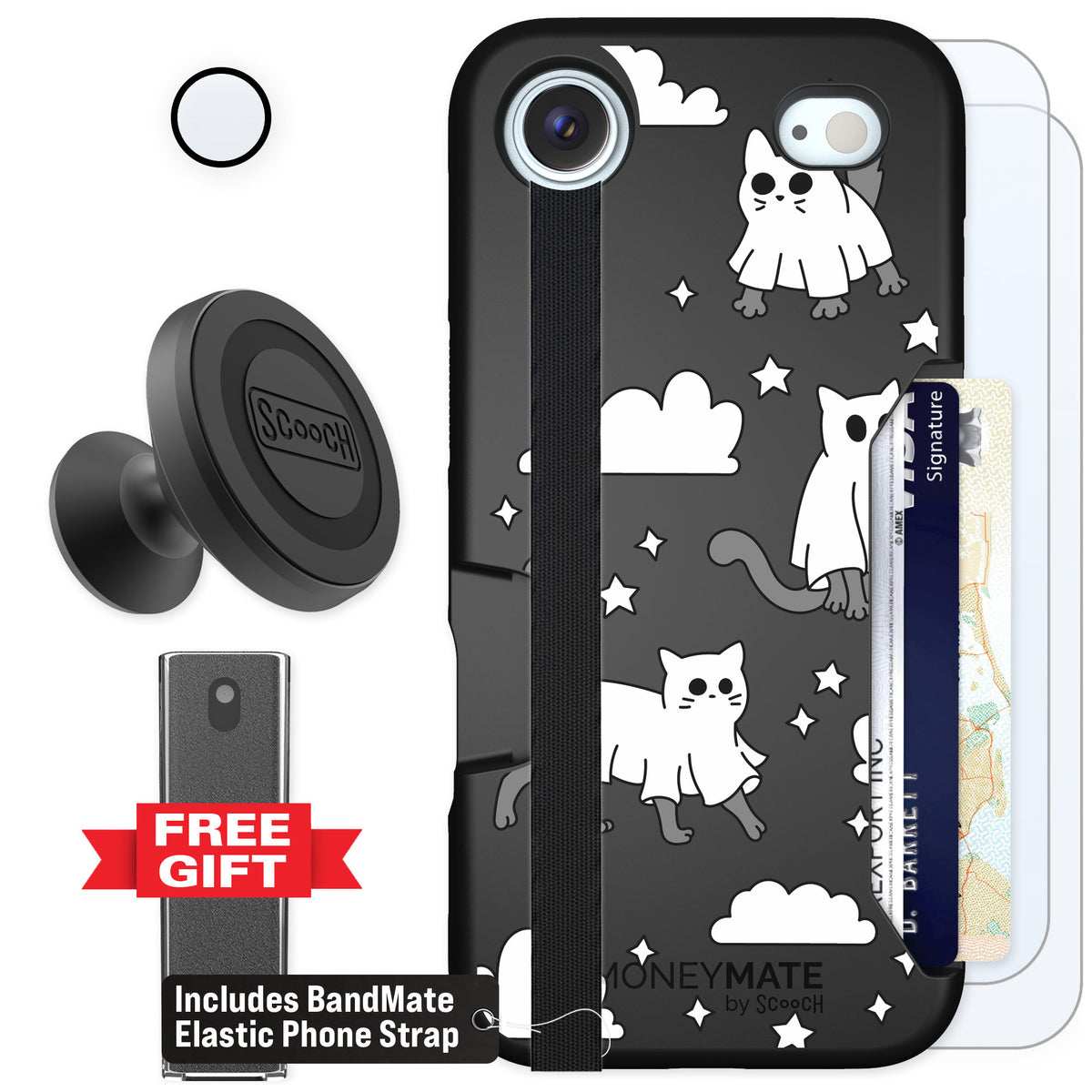 Scooch Moneymate Scaredy Cats for iPhone Air — Defender Bundle