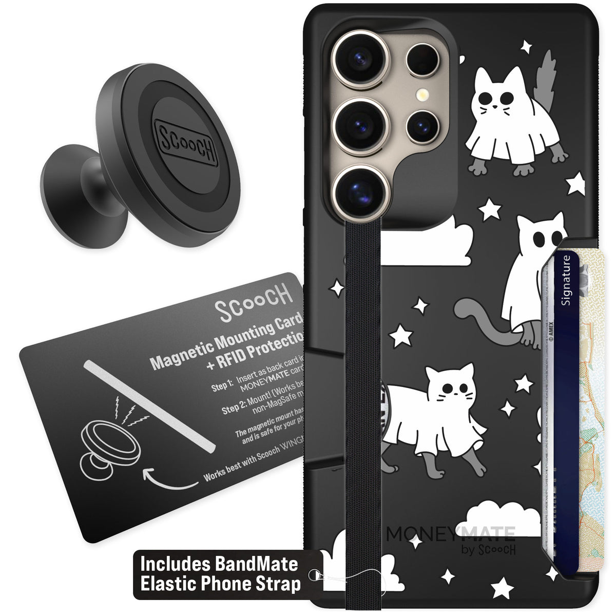 Scooch Moneymate Scaredy Cats for Galaxy S25 Ultra — Starter Bundle