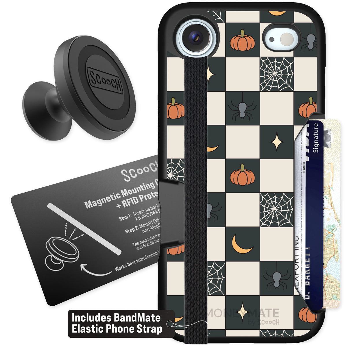 Scooch Moneymate Spooky Squares for iPhone Air — Starter Bundle