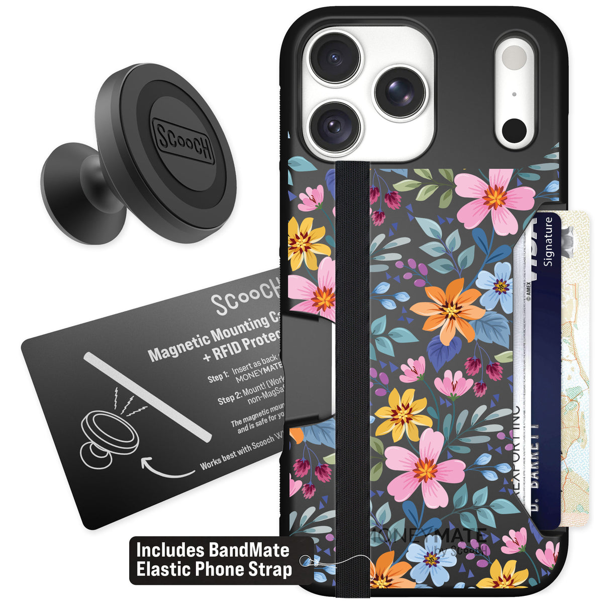 Scooch Moneymate Full Bloom for iPhone 18 Pro Max — Starter Bundle