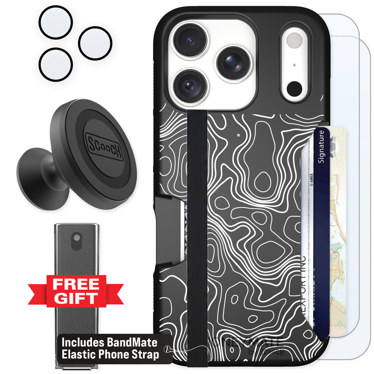 Scooch Moneymate Topography for iPhone 18 Pro — Defender Bundle