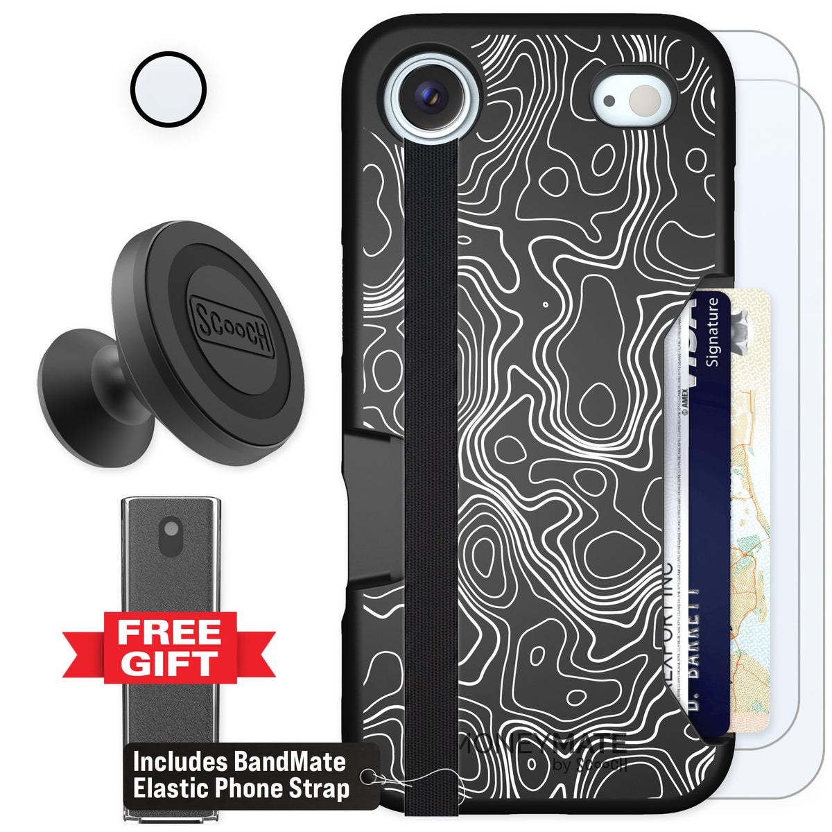 Scooch Moneymate Topography for iPhone Air — Defender Bundle