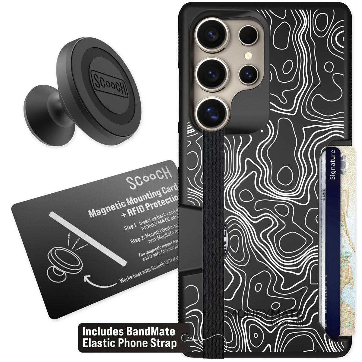 Scooch Moneymate Topography for Galaxy S25 Ultra — Starter Bundle