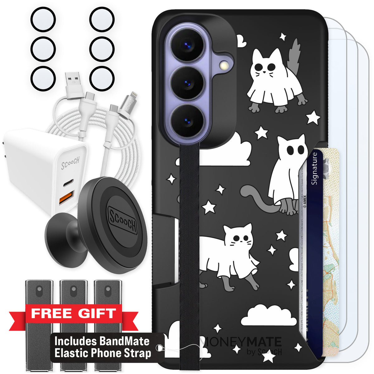Scooch Moneymate Scaredy Cats for Galaxy S26 — Ultimate Bundle
