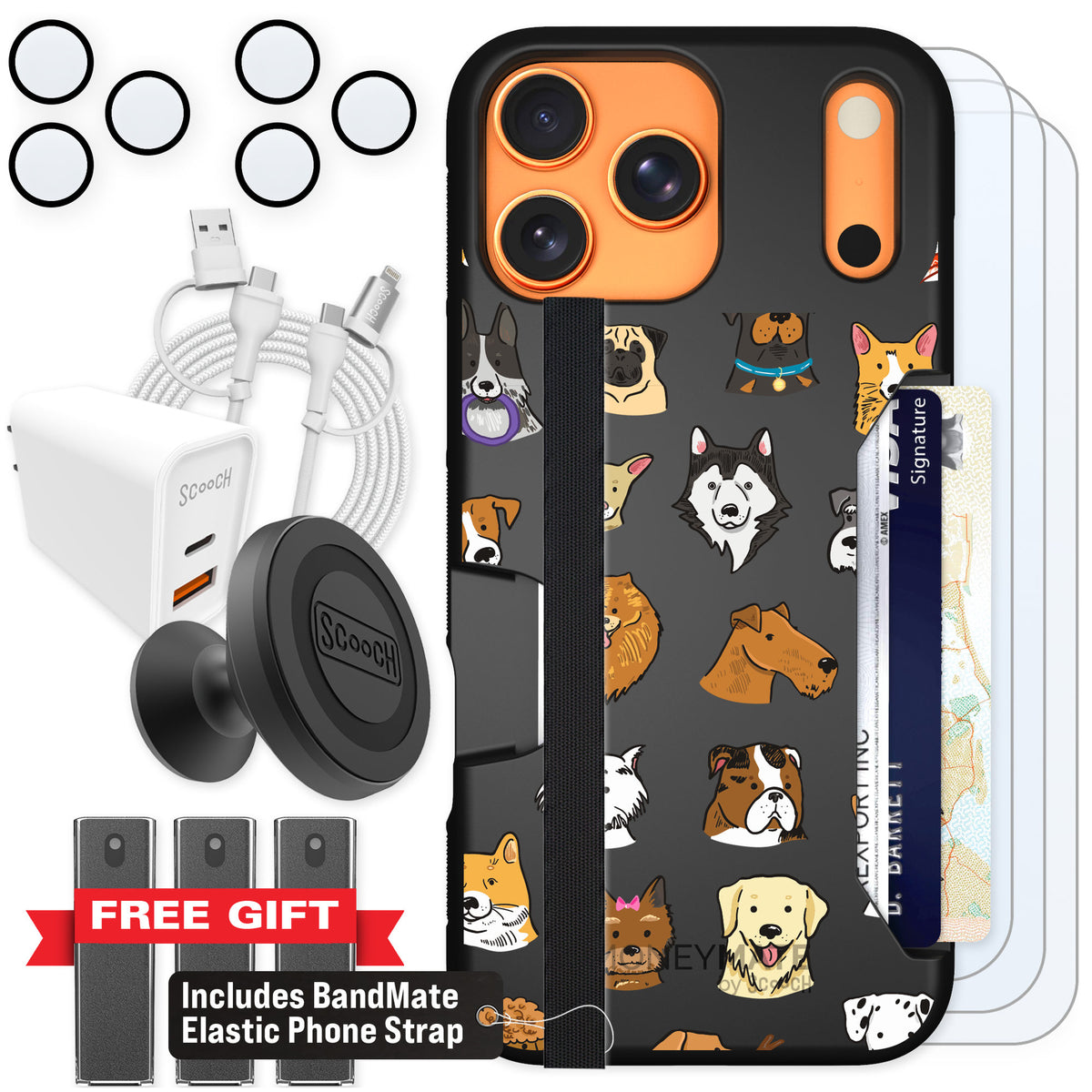 Scooch Moneymate Dog Squad for iPhone 17 Pro Max — Ultimate Bundle