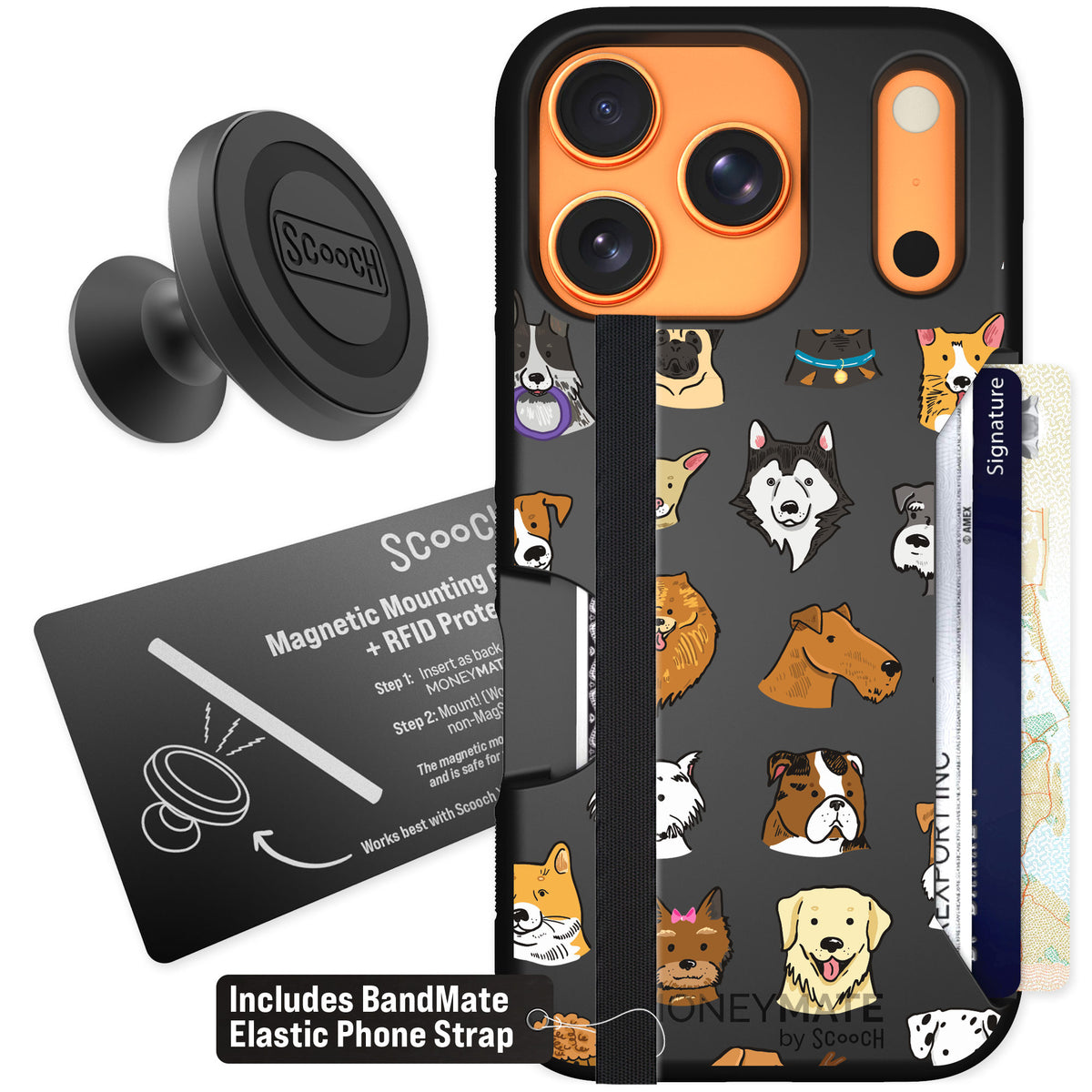 Scooch Moneymate Dog Squad for iPhone 17 Pro — Starter Bundle