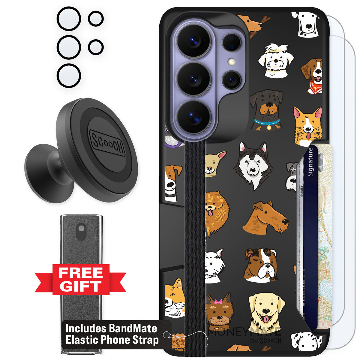 Scooch Moneymate Dog Squad for Galaxy S26 Ultra — Defender Bundle