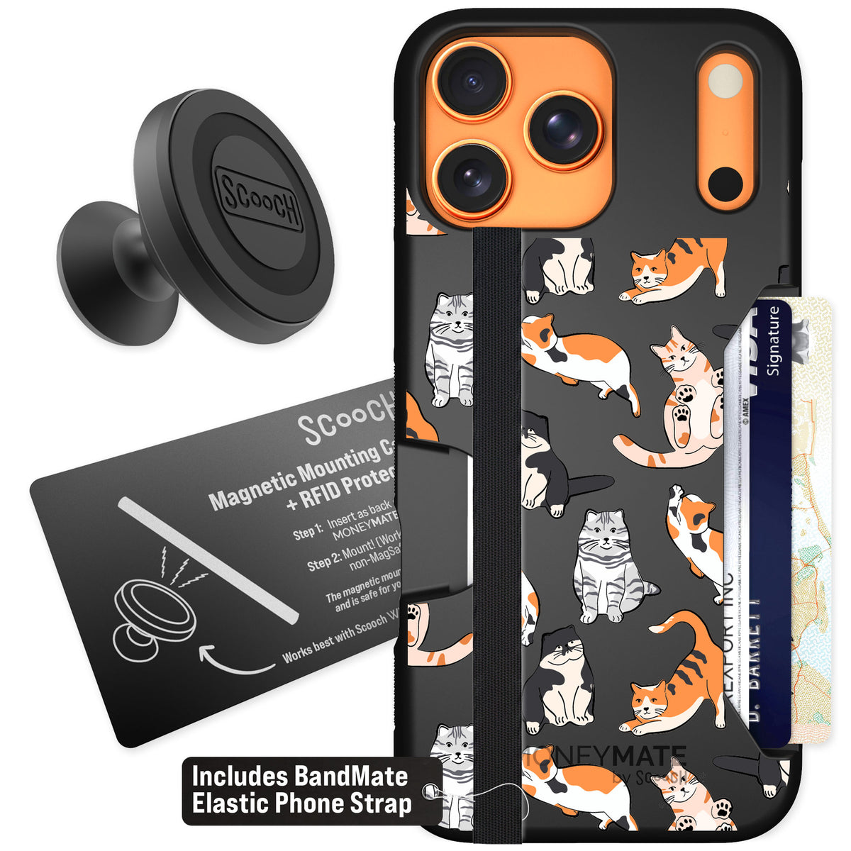Scooch Moneymate Kitty Crew for iPhone 17 Pro Max — Starter Bundle