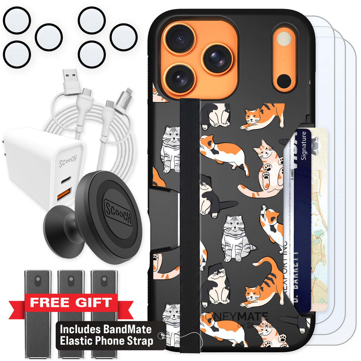 Scooch Moneymate Kitty Crew for iPhone 17 Pro Max — Ultimate Bundle