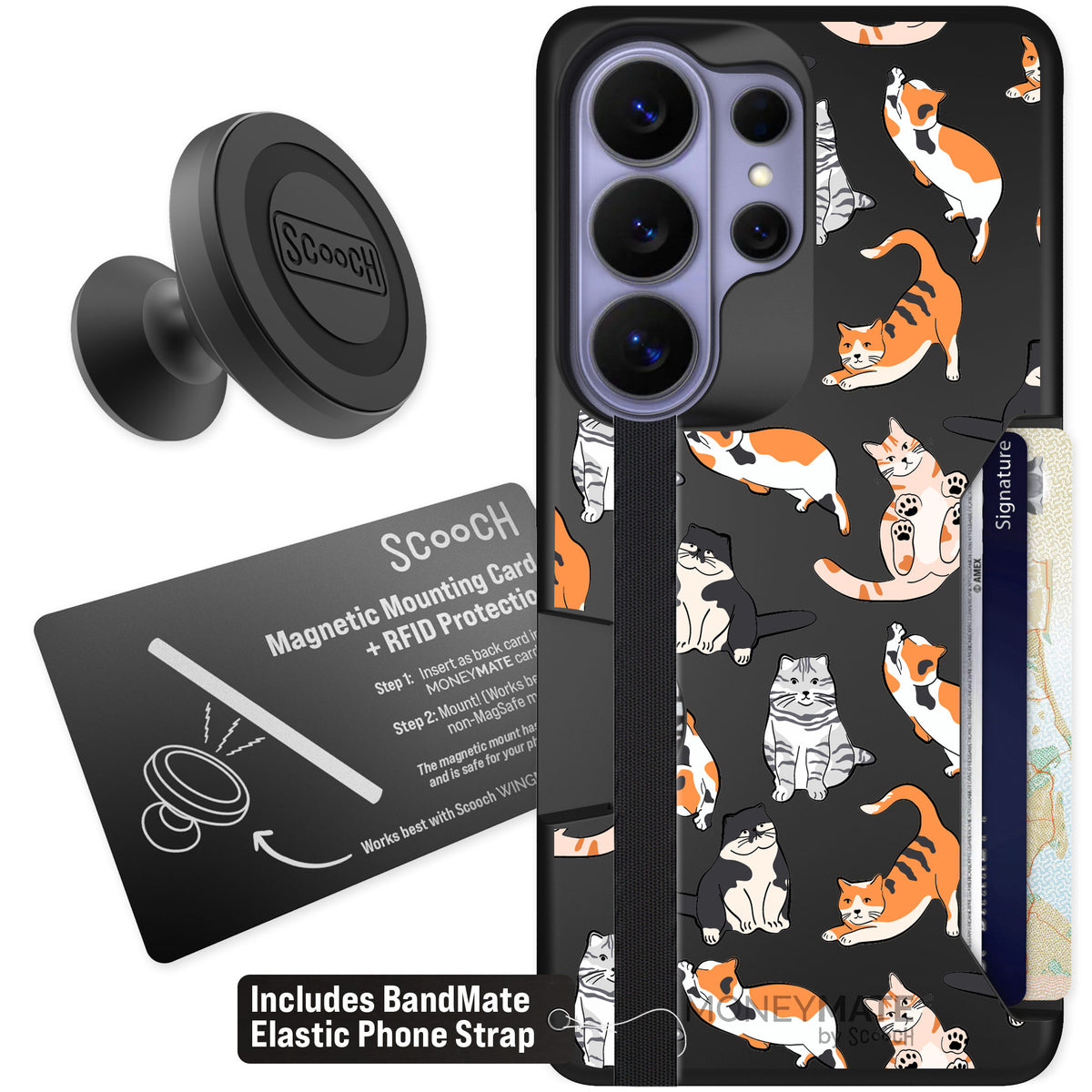 Scooch Moneymate Kitty Crew for Galaxy S26 Ultra — Starter Bundle