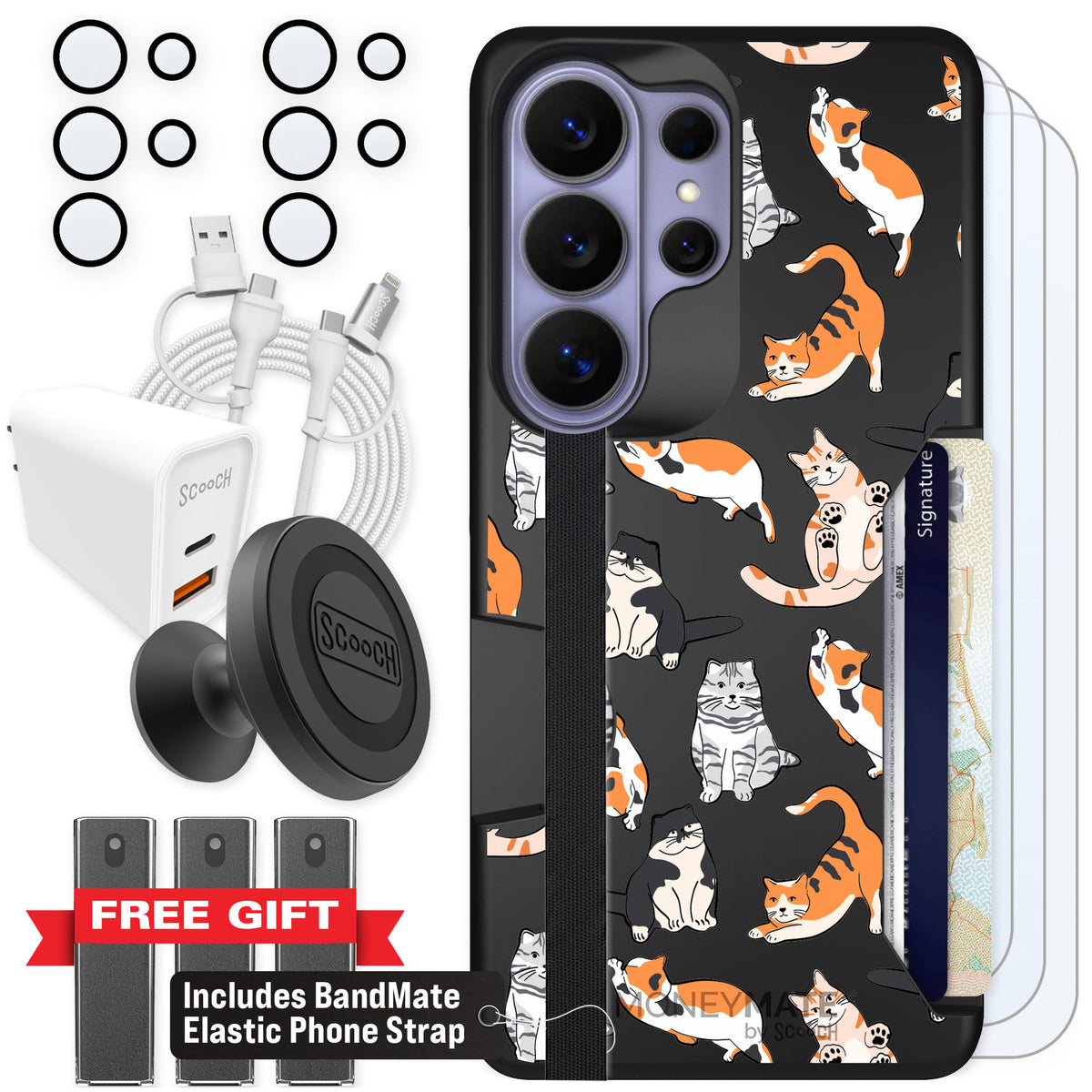 Scooch Moneymate Kitty Crew for Galaxy S26 Ultra — Ultimate Bundle