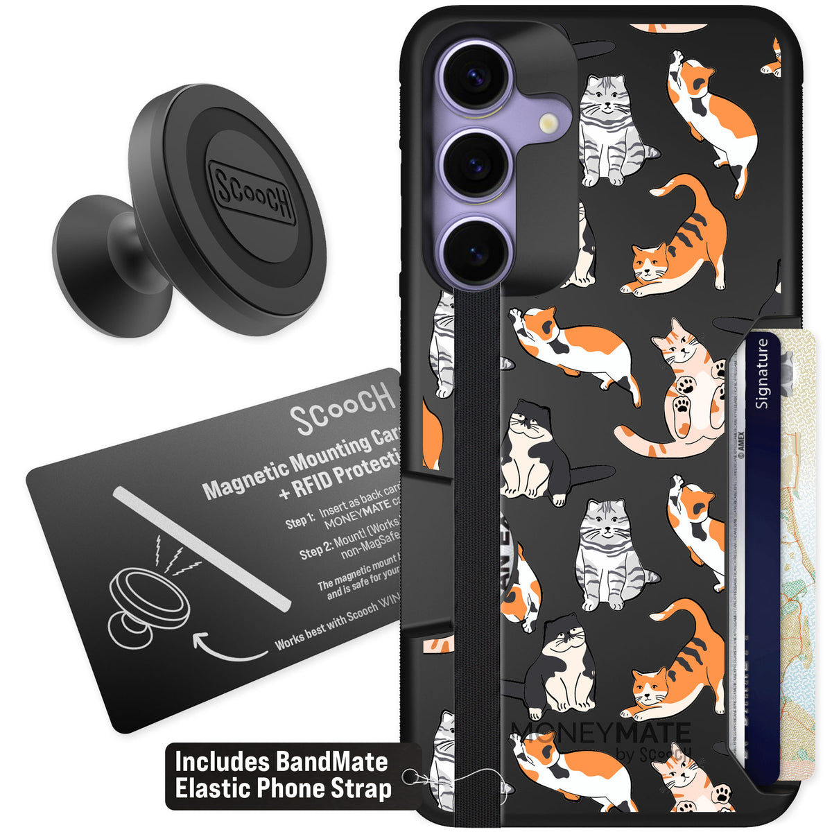 Scooch Moneymate Kitty Crew for Galaxy S25+ — Starter Bundle