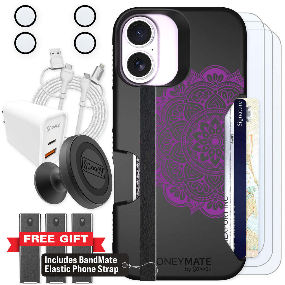 Scooch Moneymate Mandala Dreams for iPhone 17 — Ultimate Bundle