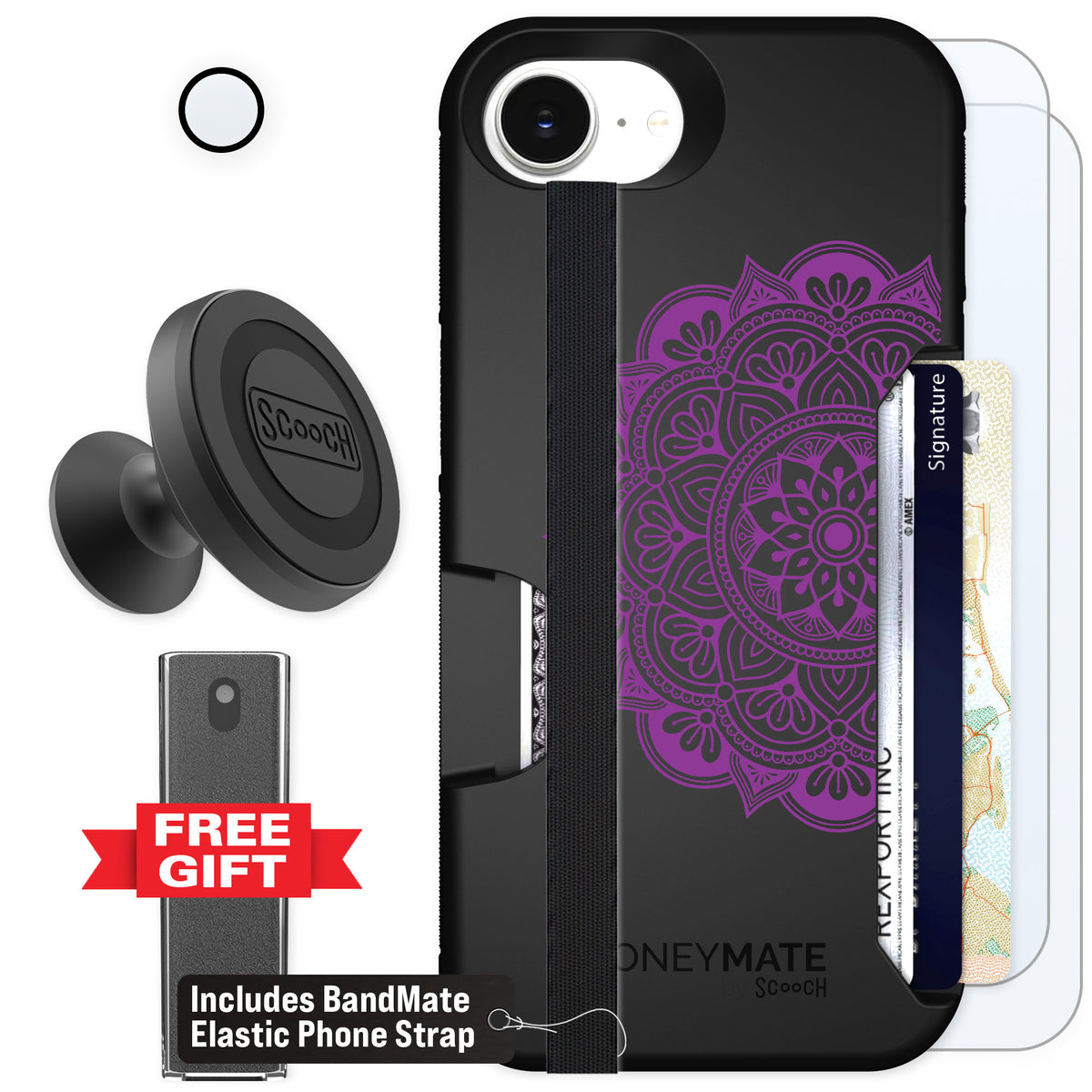 Scooch Moneymate Mandala Dreams for iPhone 17e — Defender Bundle