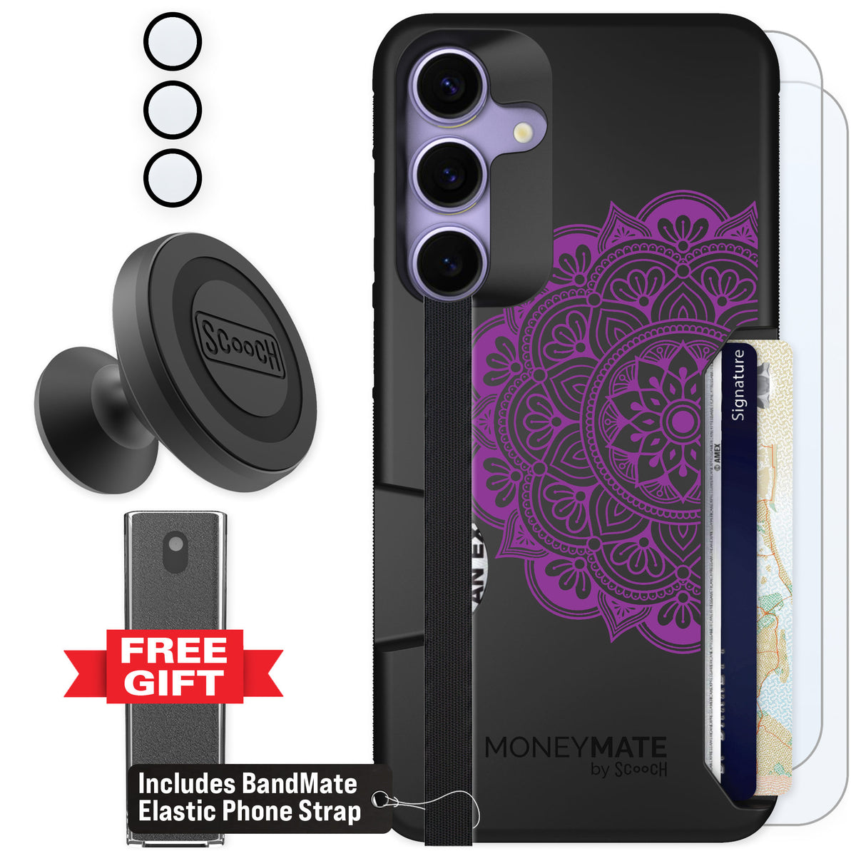 Scooch Moneymate Mandala Dreams for Galaxy S25+ — Defender Bundle