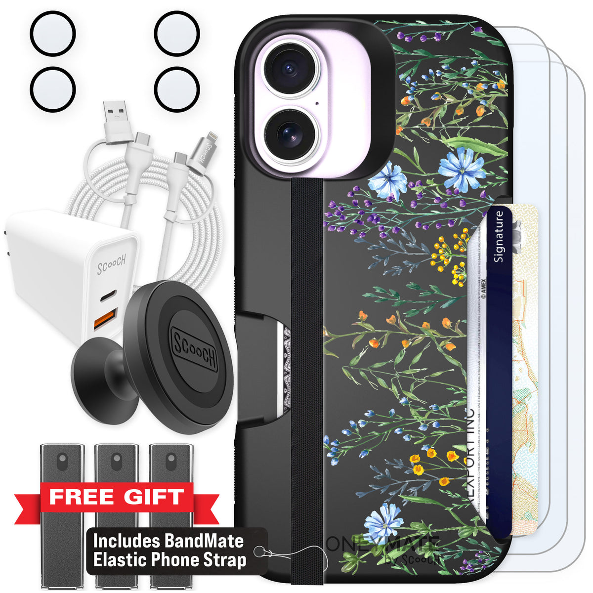 Scooch Moneymate Meadow Bloom for iPhone 17 — Ultimate Bundle