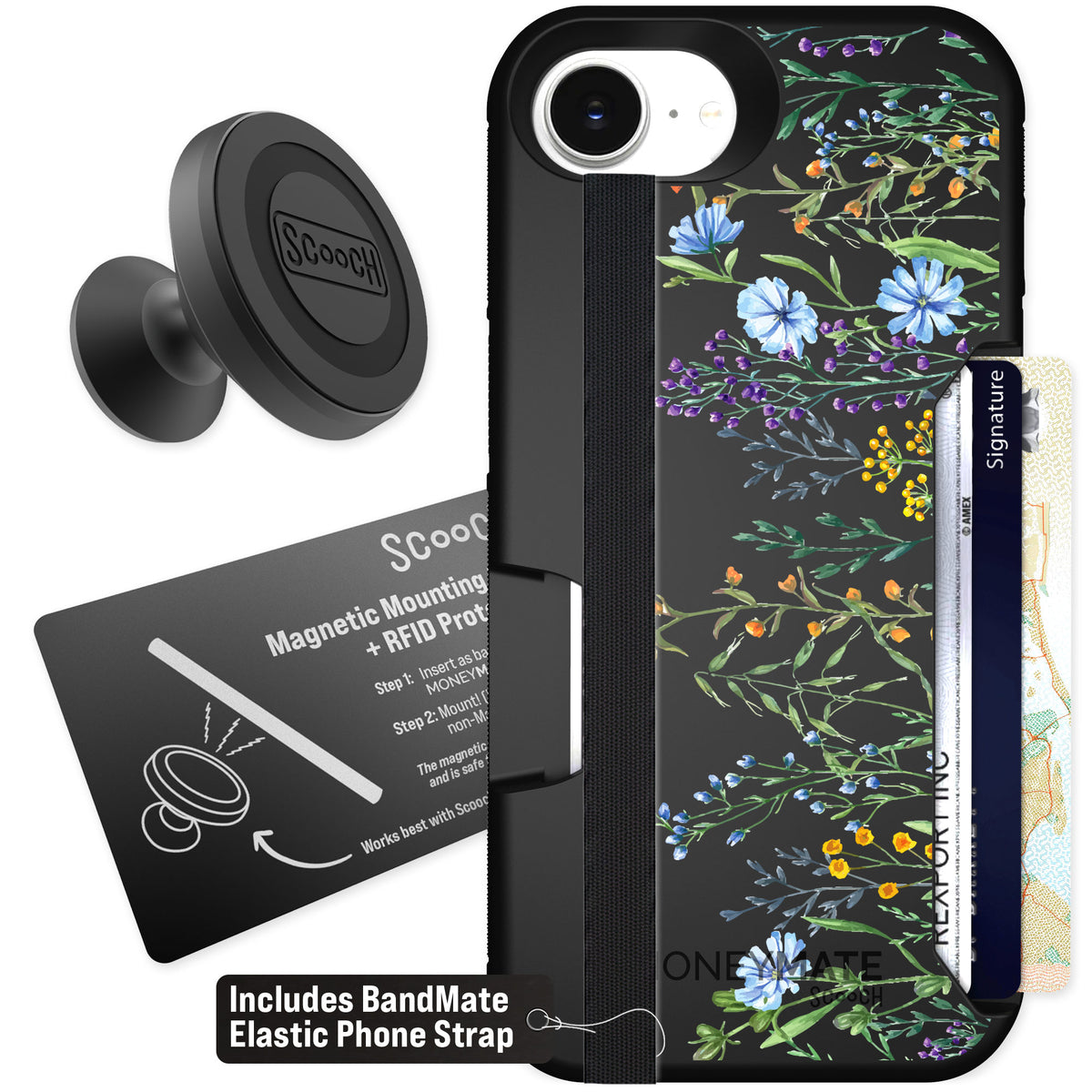 Scooch Moneymate Meadow Bloom for iPhone 17e — Starter Bundle