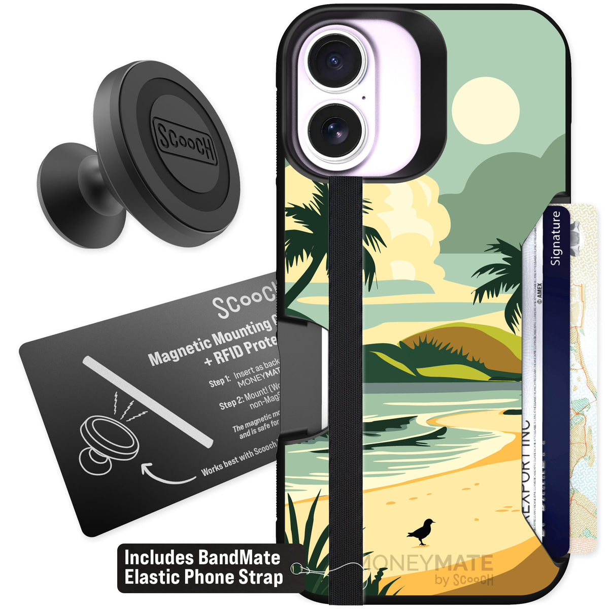 Scooch Moneymate Paradise Cove for iPhone 17 — Starter Bundle