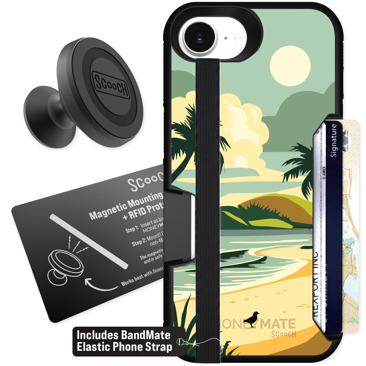 Scooch Moneymate Paradise Cove for iPhone 16e — Starter Bundle