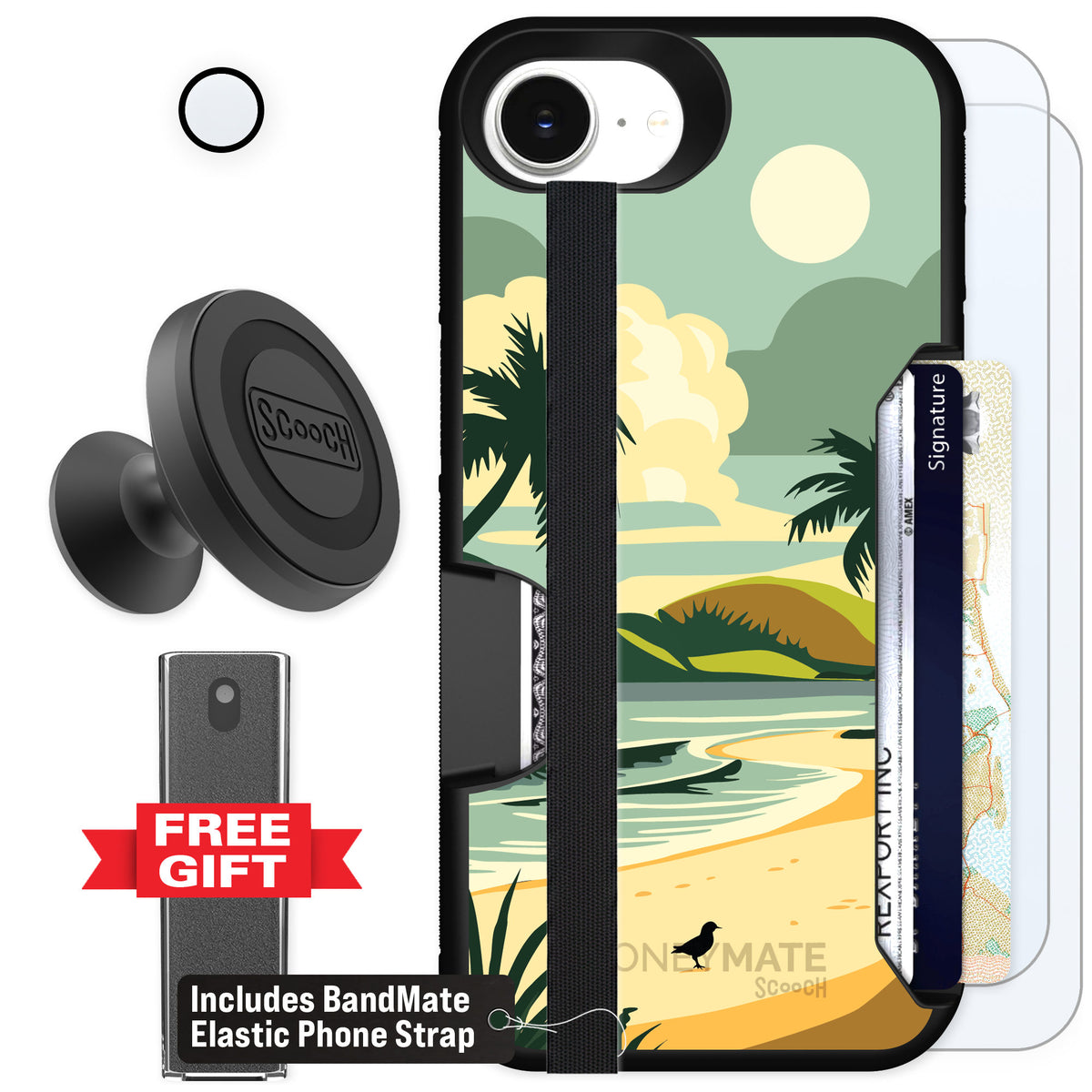 Scooch Moneymate Paradise Cove for iPhone 16e — Defender Bundle