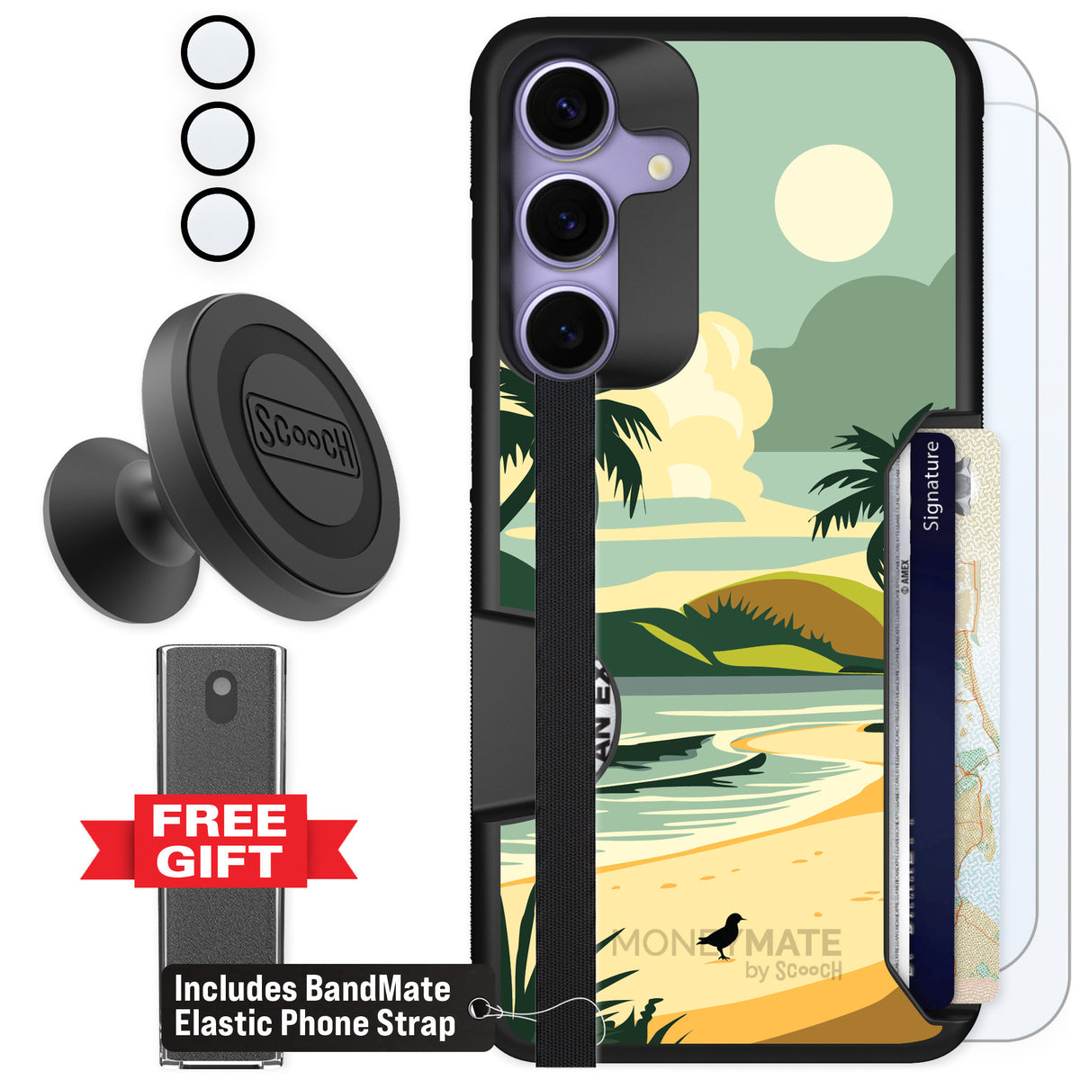 Scooch Moneymate Paradise Cove for Galaxy S25+ — Defender Bundle
