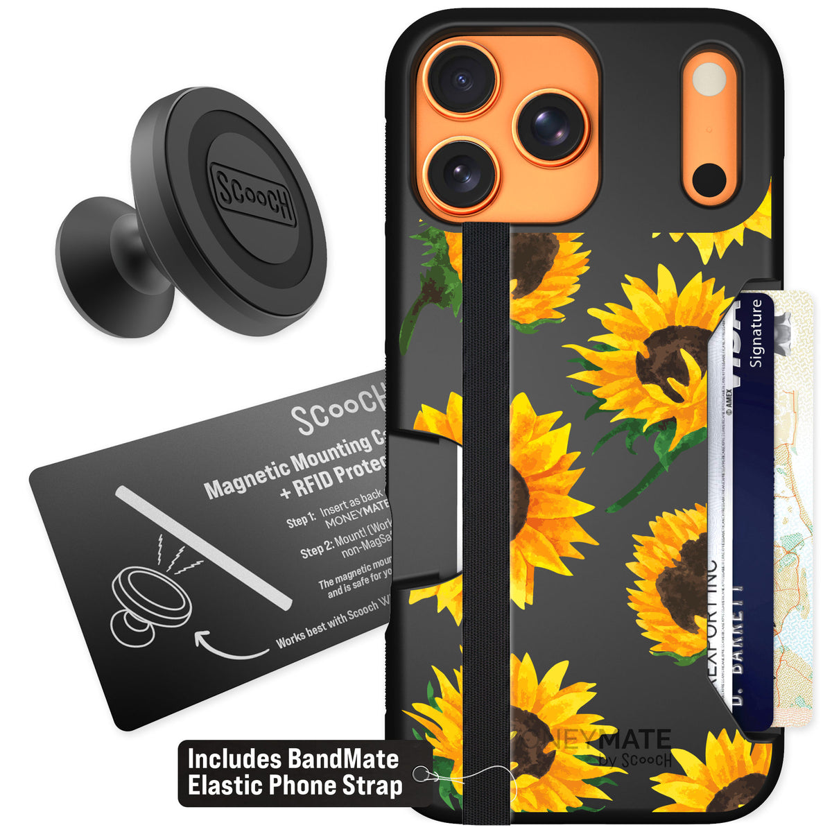 Scooch Moneymate Sunflower Frenzy for iPhone 17 Pro Max — Starter Bundle