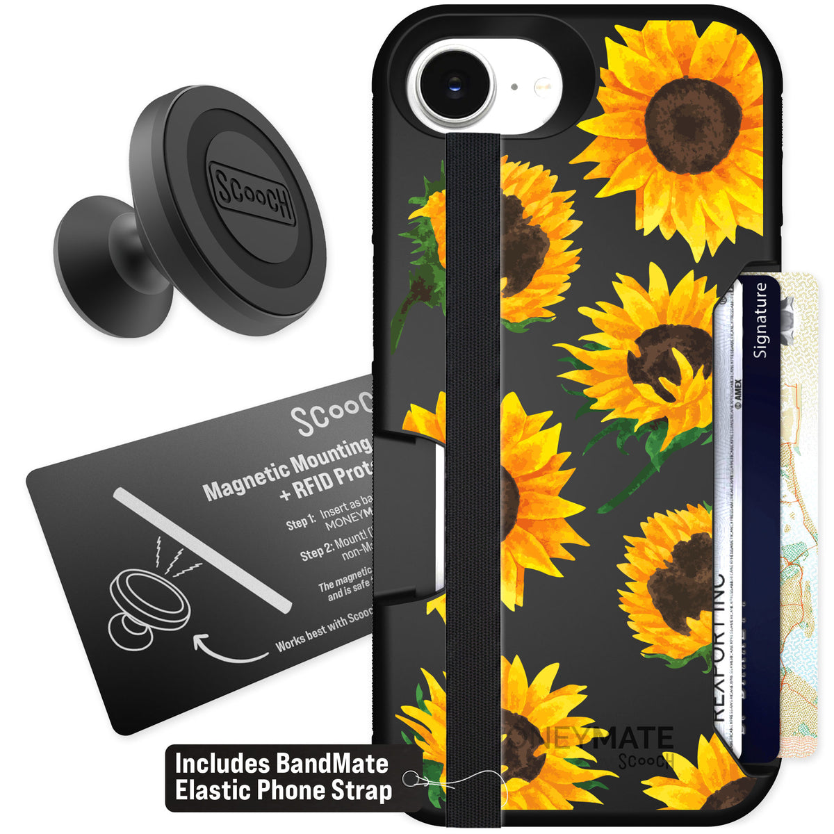 Scooch Moneymate Sunflower Frenzy for iPhone 17e — Starter Bundle