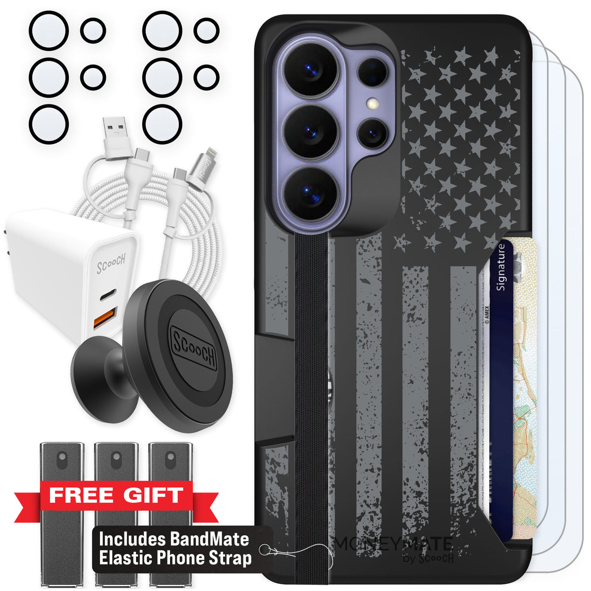 Scooch Moneymate Weathered Glory for Galaxy S26 Ultra — Ultimate Bundle