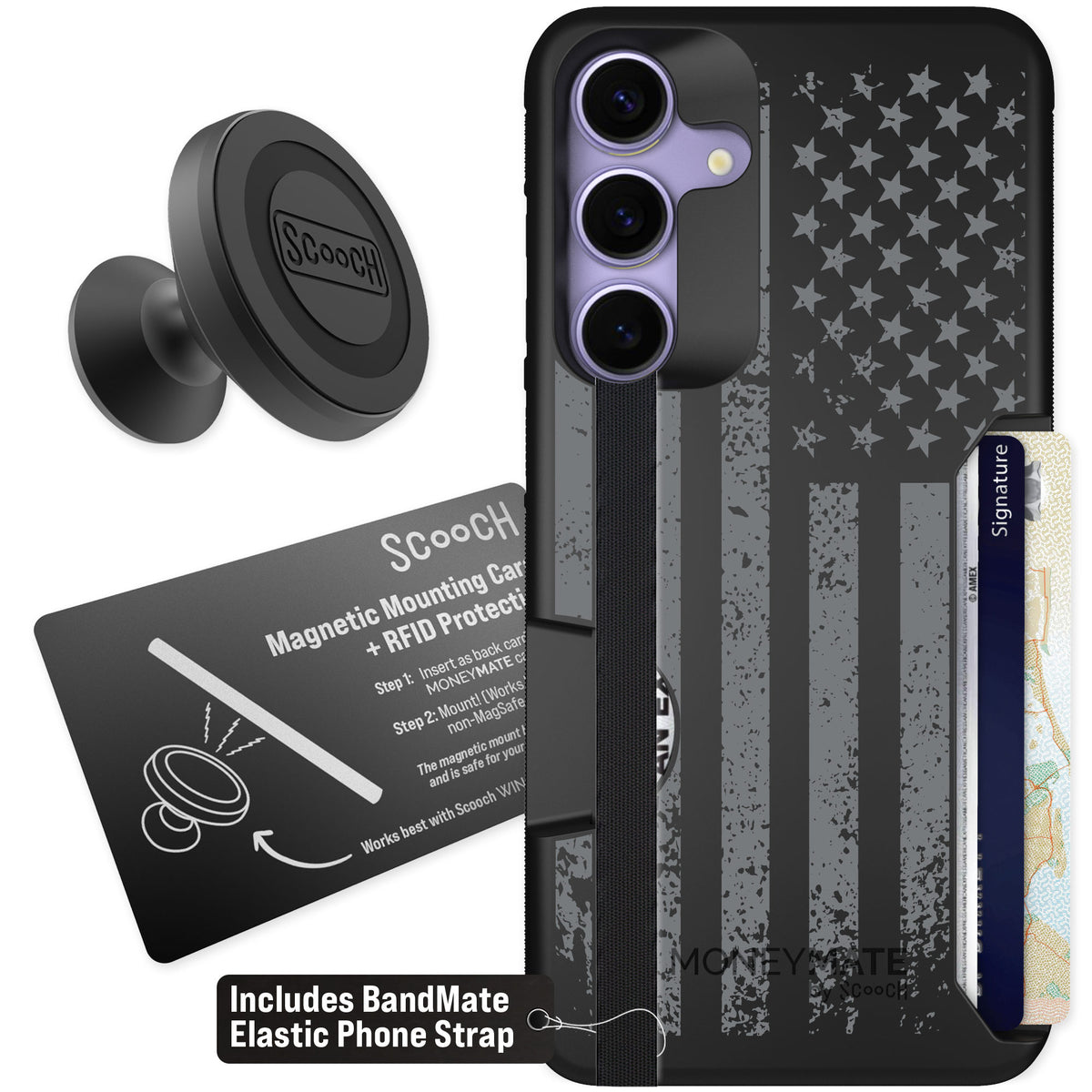 Scooch Moneymate Weathered Glory for Galaxy S25+ — Starter Bundle
