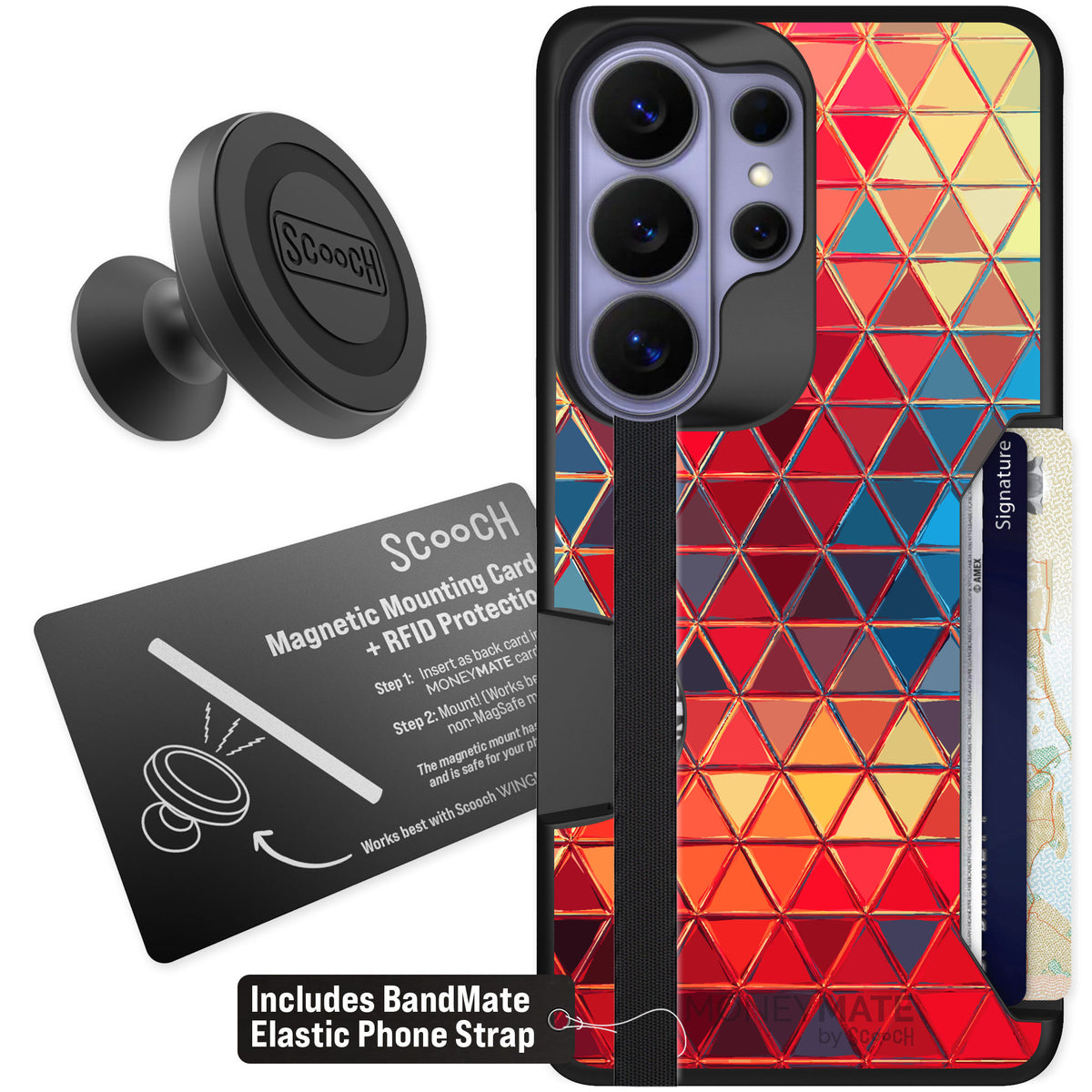 Scooch Moneymate Festive Glass for Galaxy S26 Ultra — Starter Bundle
