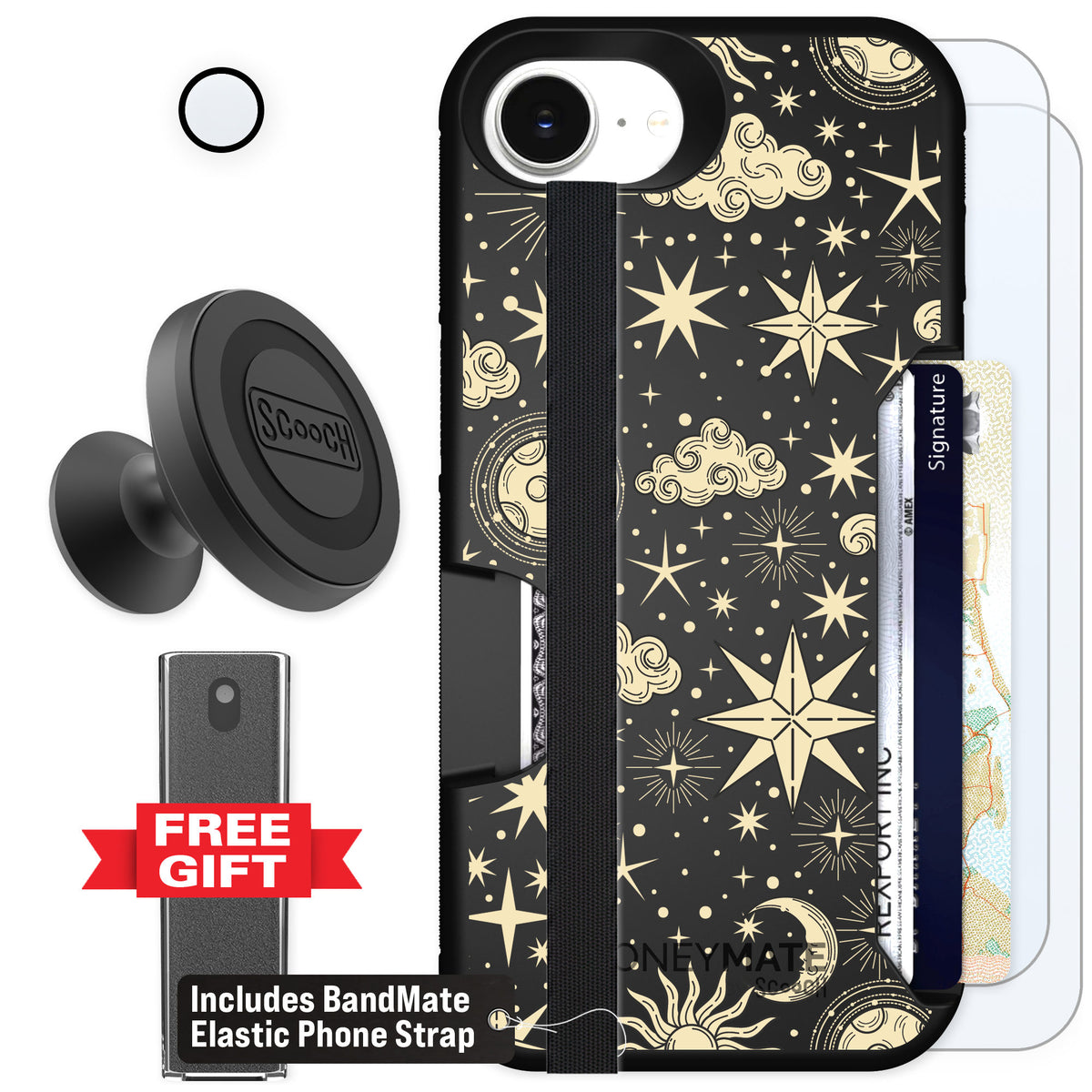 Scooch Moneymate Celestial Sleep for iPhone 17e — Defender Bundle