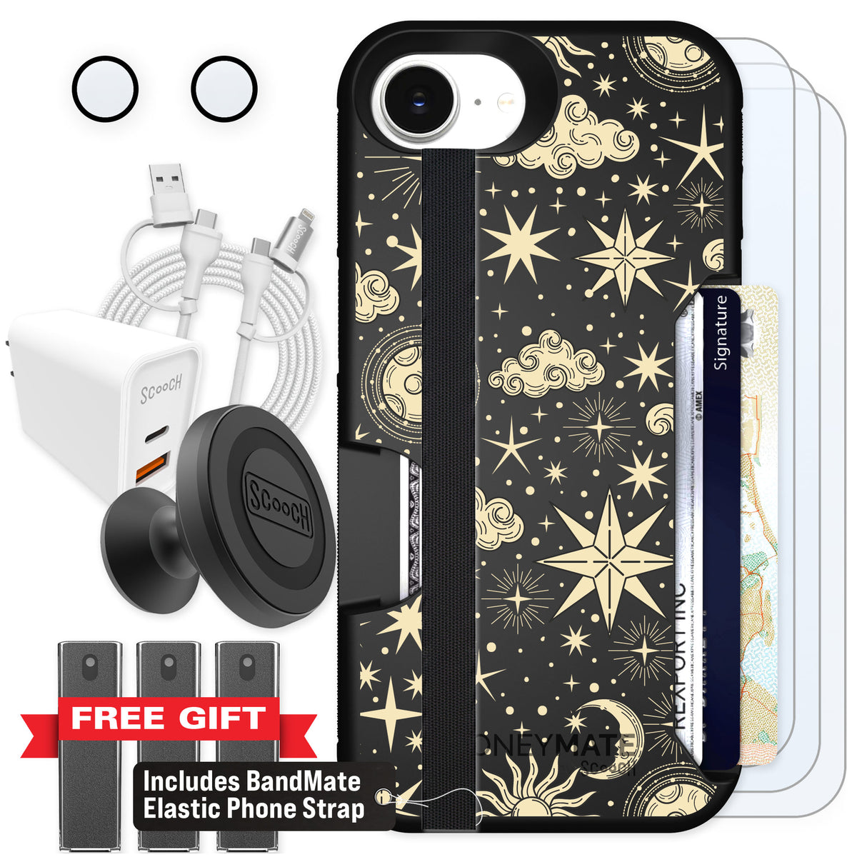 Scooch Moneymate Celestial Sleep for iPhone 16e — Ultimate Bundle