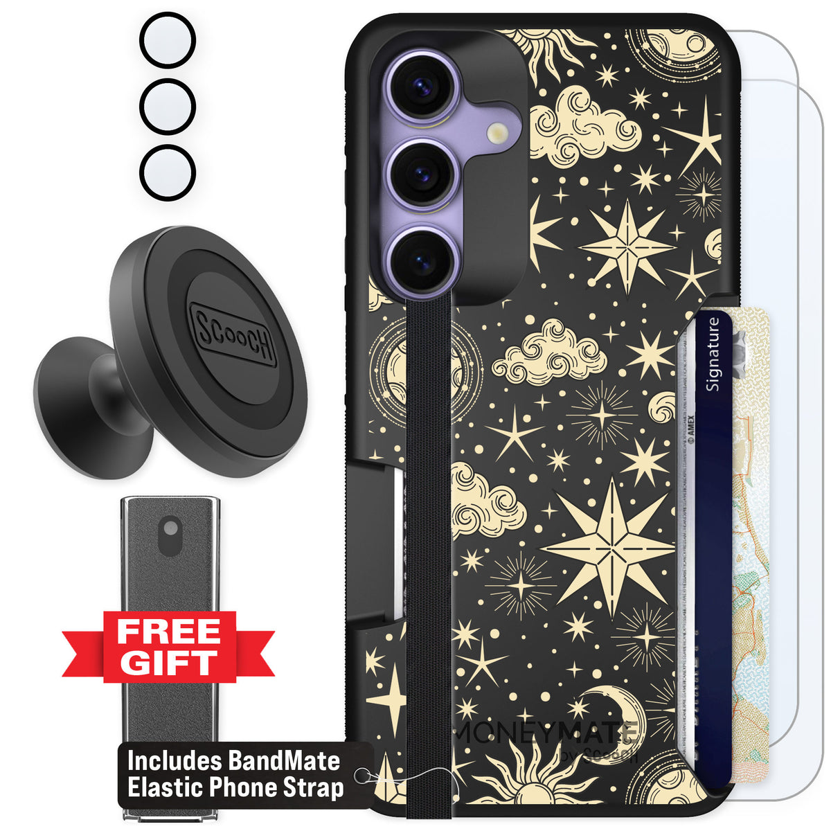 Scooch Moneymate Celestial Sleep for Galaxy S25 — Defender Bundle