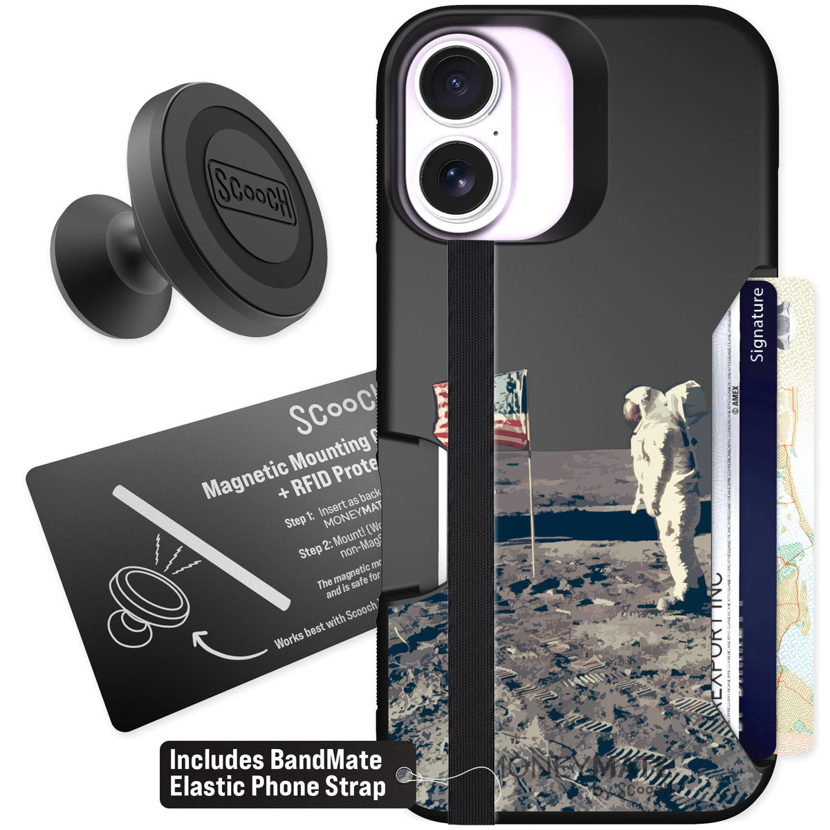 Scooch Moneymate Lunar Landing for iPhone 17 — Starter Bundle