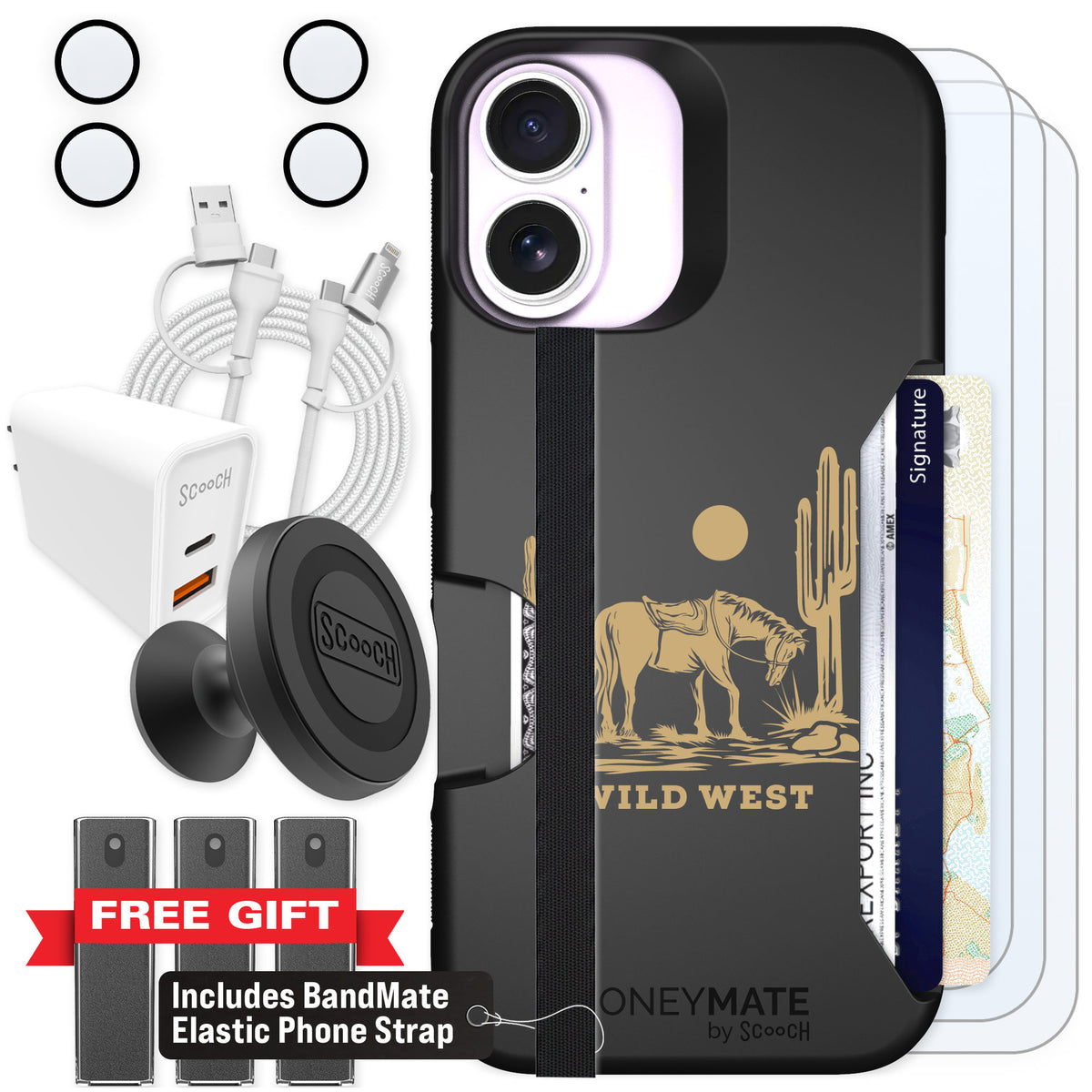 Scooch Moneymate Wild West for iPhone 17 — Ultimate Bundle