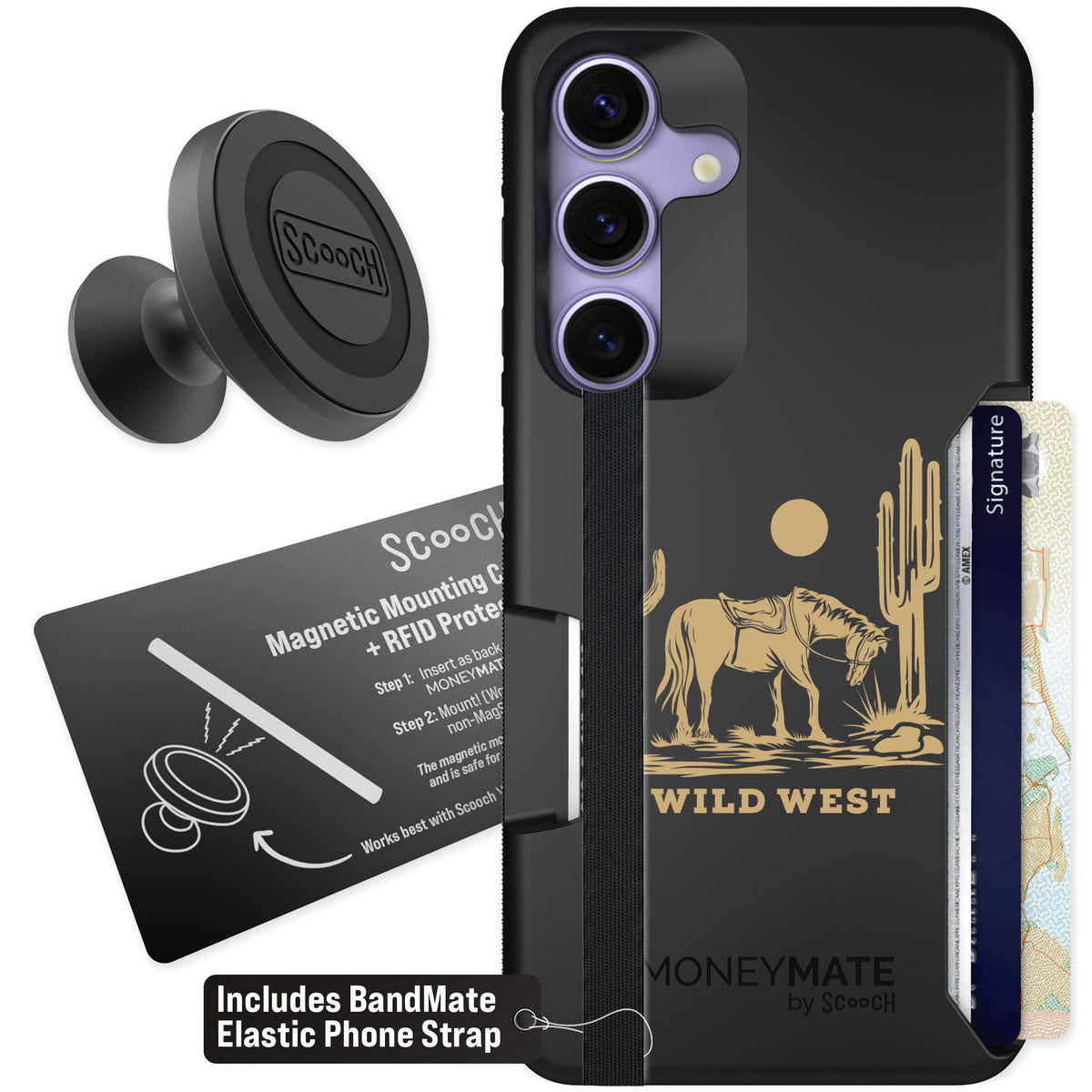 Scooch Moneymate Wild West for Galaxy S25 — Starter Bundle